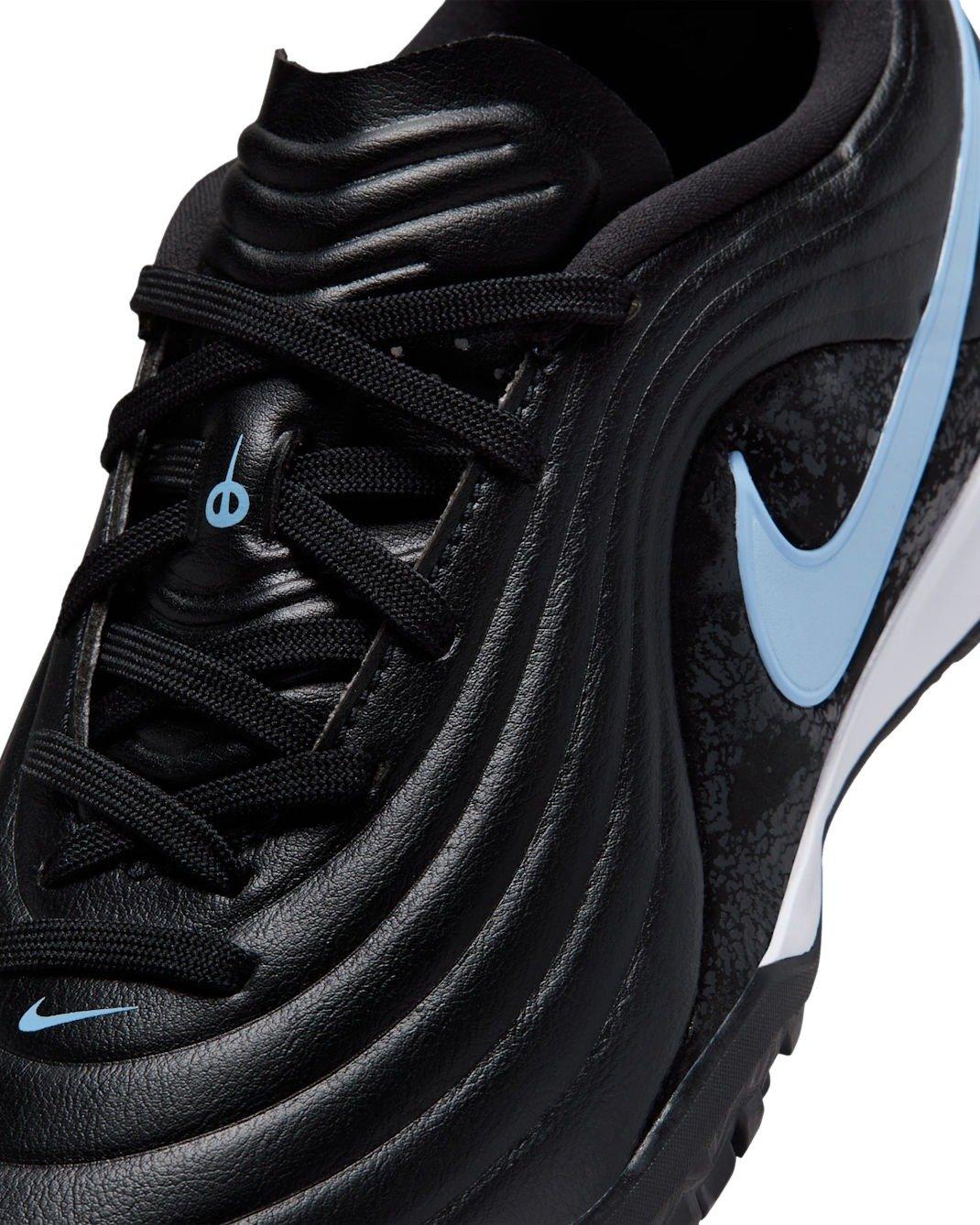 Nike Jr. Tiempo Maestro Academy Turf Low-Top "Black/Ice Blue" Grade School Kids' Soccer Cleat - BLACK/BLUE Thumbnail View 6