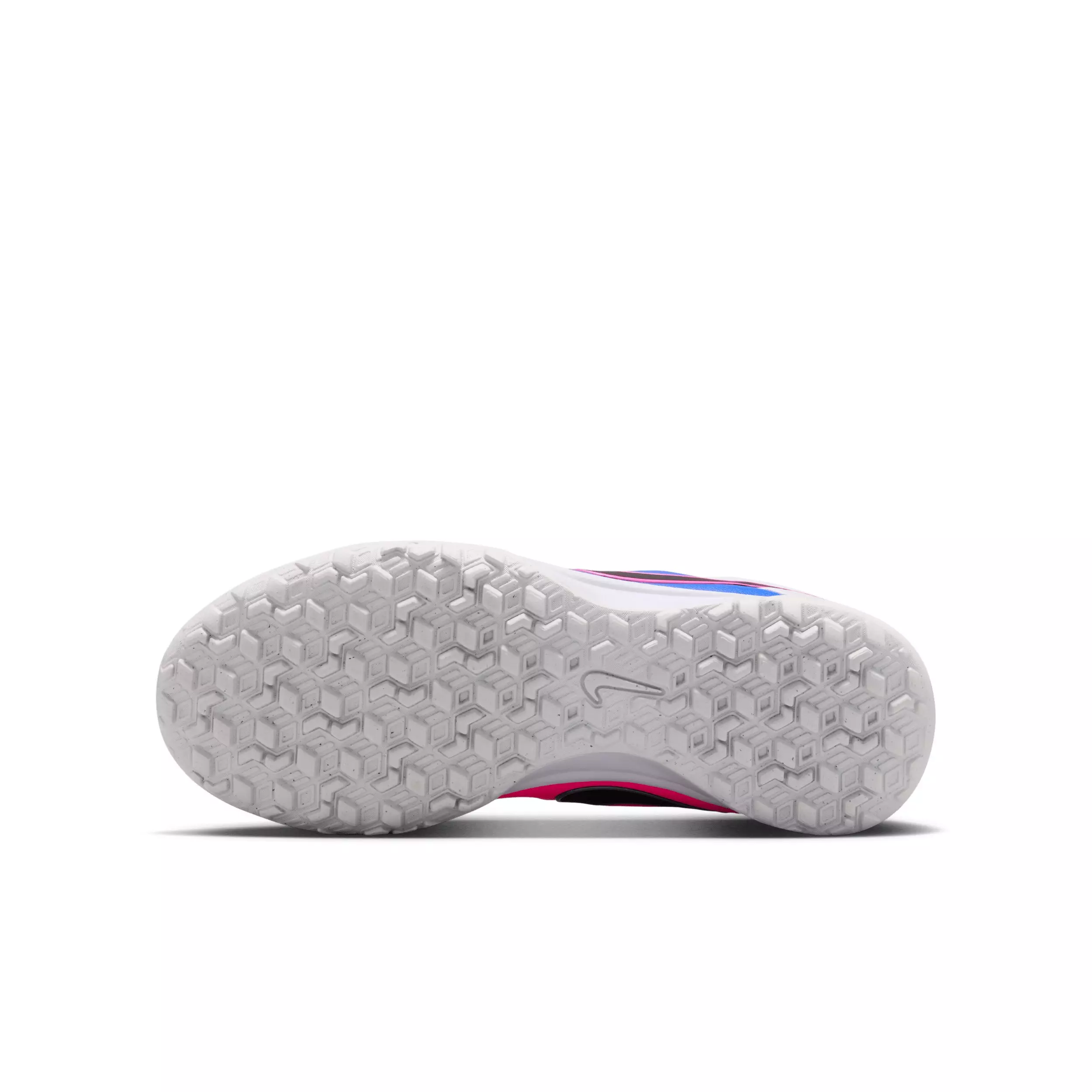 Nike Tiempo Maestro Academy "White/Racer Blue/Pink Blast" Grade School Kids' Soccer Cleat - WHITE/BLUE/PINK/BLACK