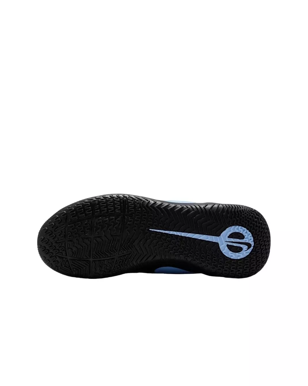 Nike Jr. Tiempo Maestro Club Indoor/Court Low-Top "Black/Ice Blue" Grade School Kids' Soccer Cleat - BLACK/BLUE