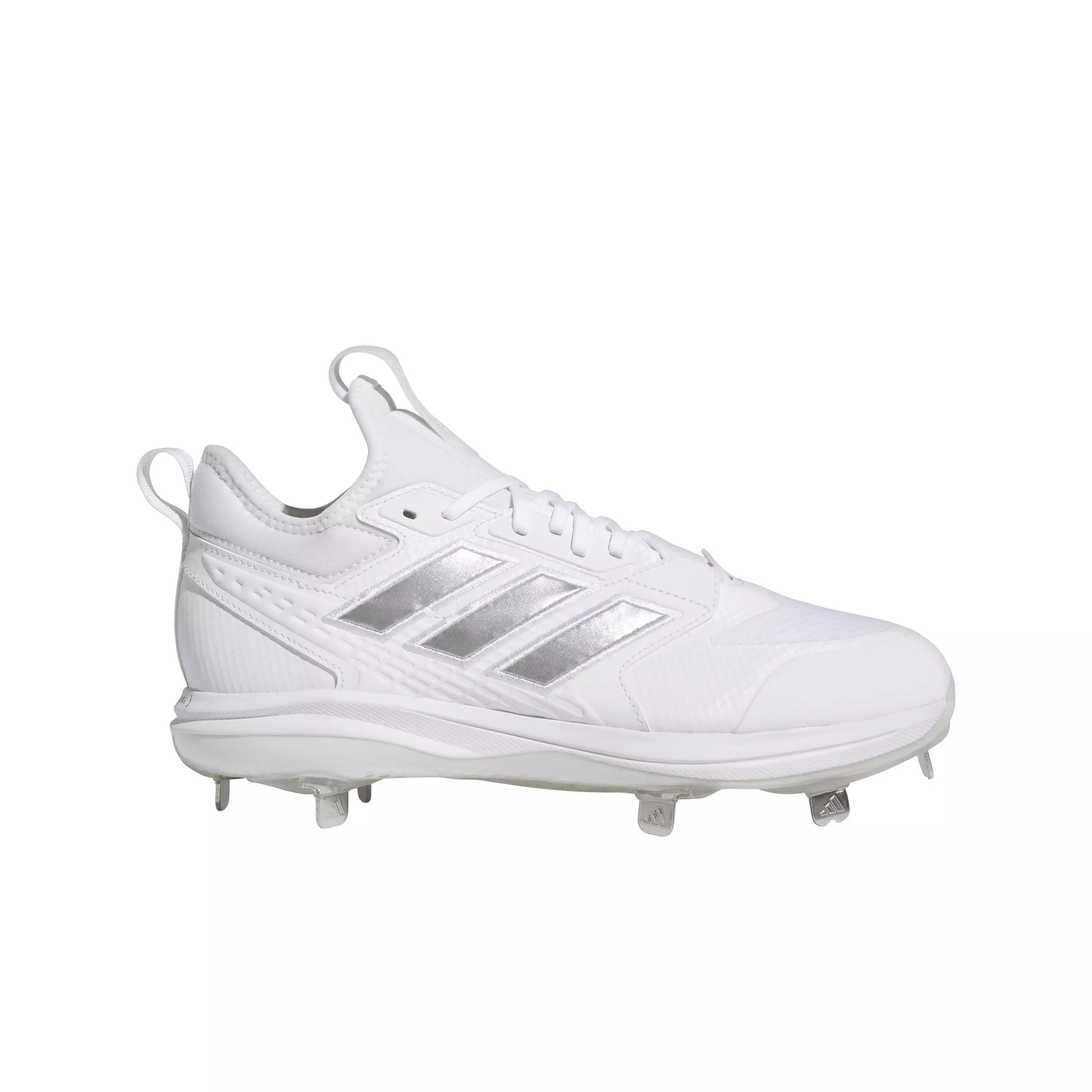 adidas Icon 8 BOOST "Ftwr White/Silver Metallic/Ftwr White" Men's Baseball Cleat - WHITE/SILVER/WHITE