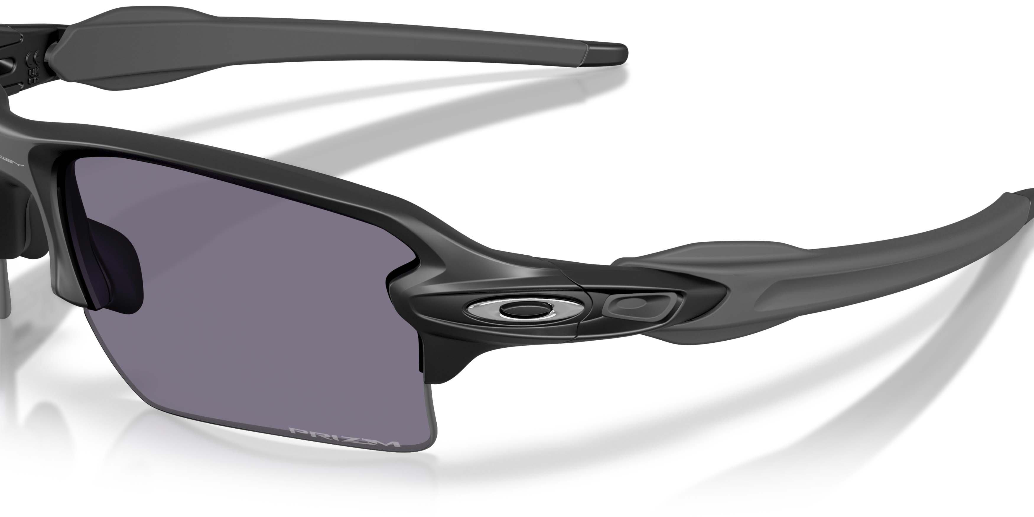 Oakley Flak 2.0 XL Prizm Grey Sunglasses - Matte Black - BLACK/GREY