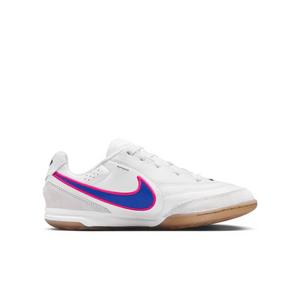 Nike Tiempo Streetgato "White/Pink Blast/Racer Blue" Grade School Kids' Soccer Cleat
