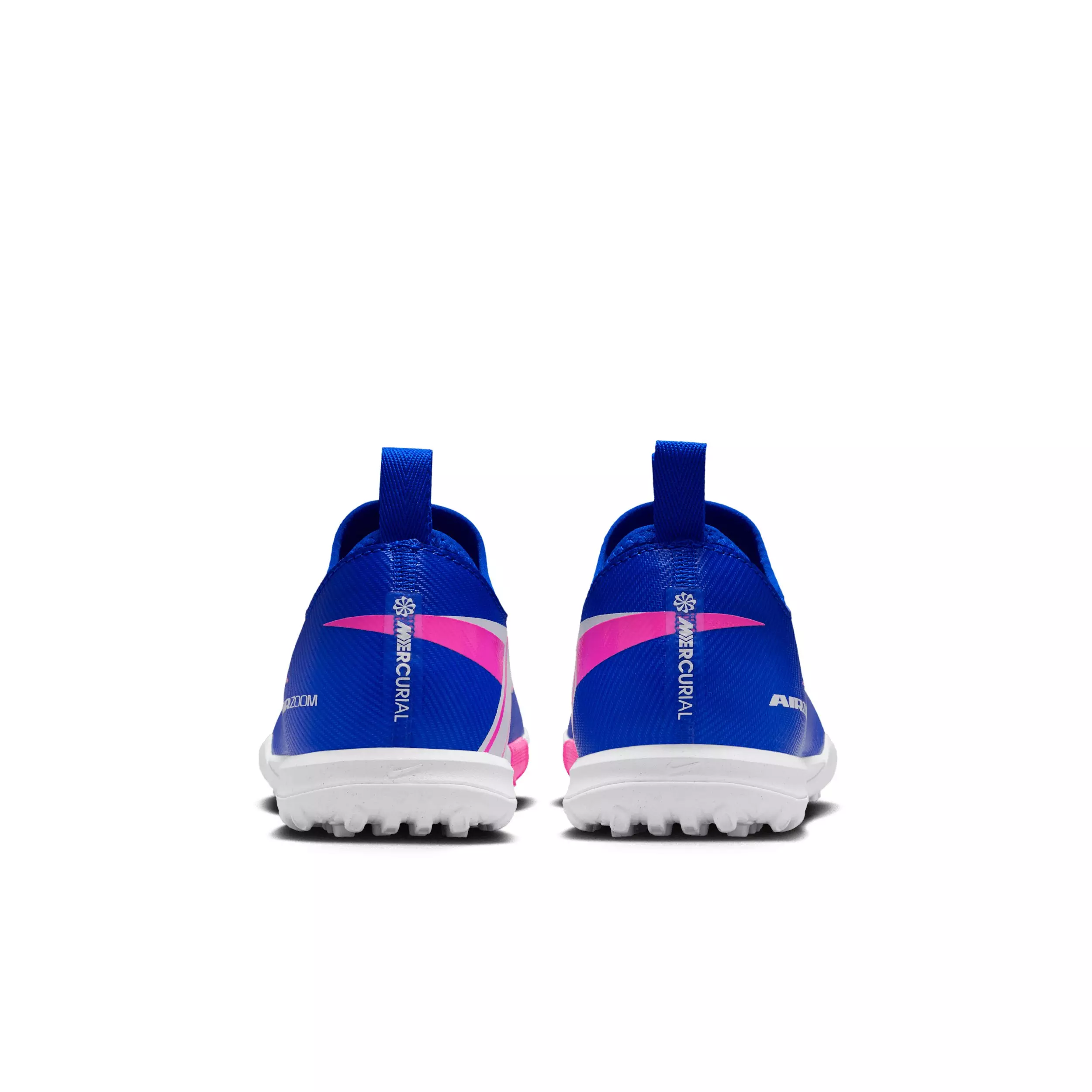 Nike Jr. Mercurial Vapor 16 Academy Turf "Racer Blue/White" Grade School Kids' Soccer Cleat - BLUE/WHITE