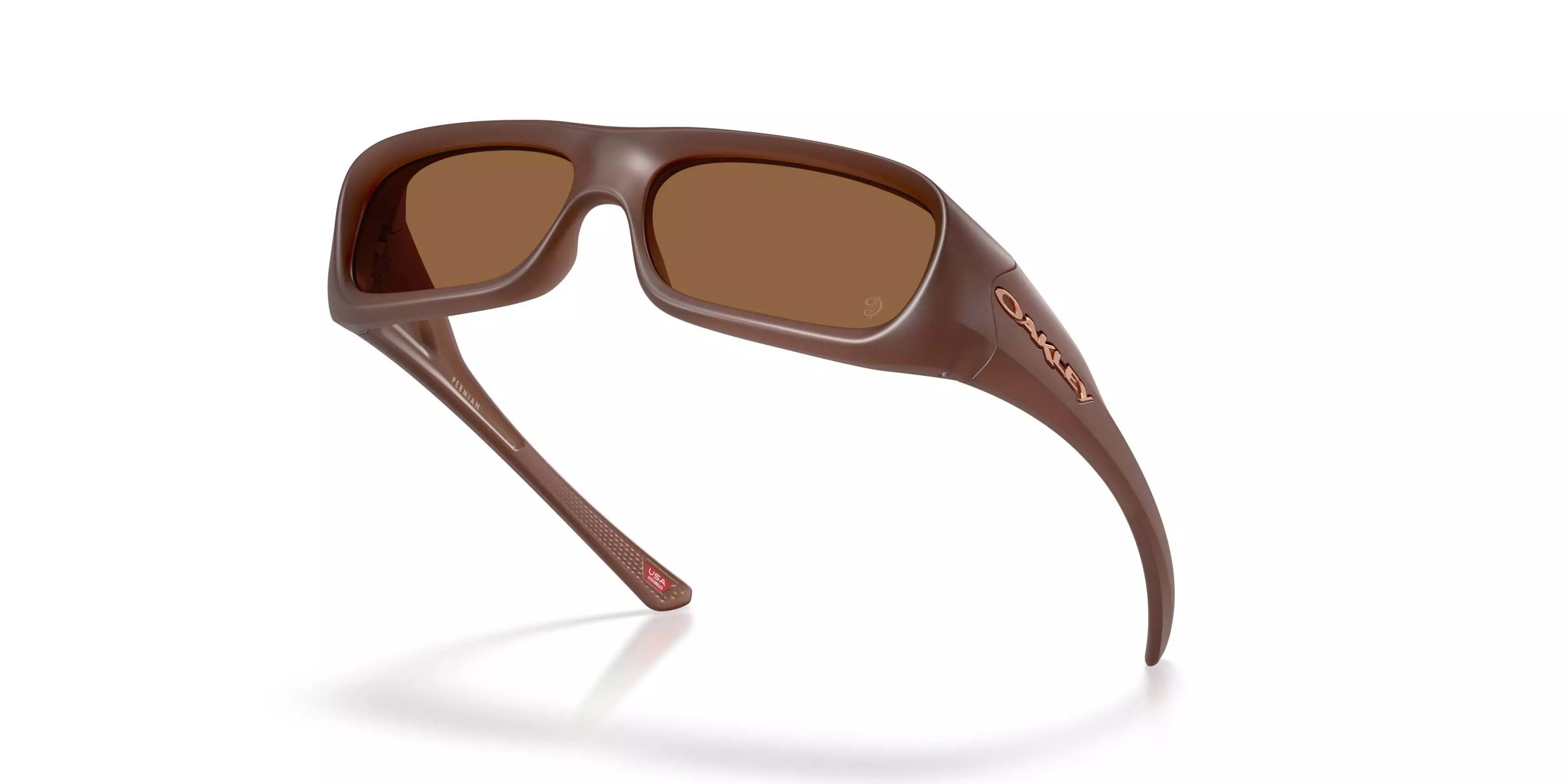 Oakley Players Collection Permian Prizm Bronze Gradient Sunglasses - Matte Transparent Mahogany - BROWN