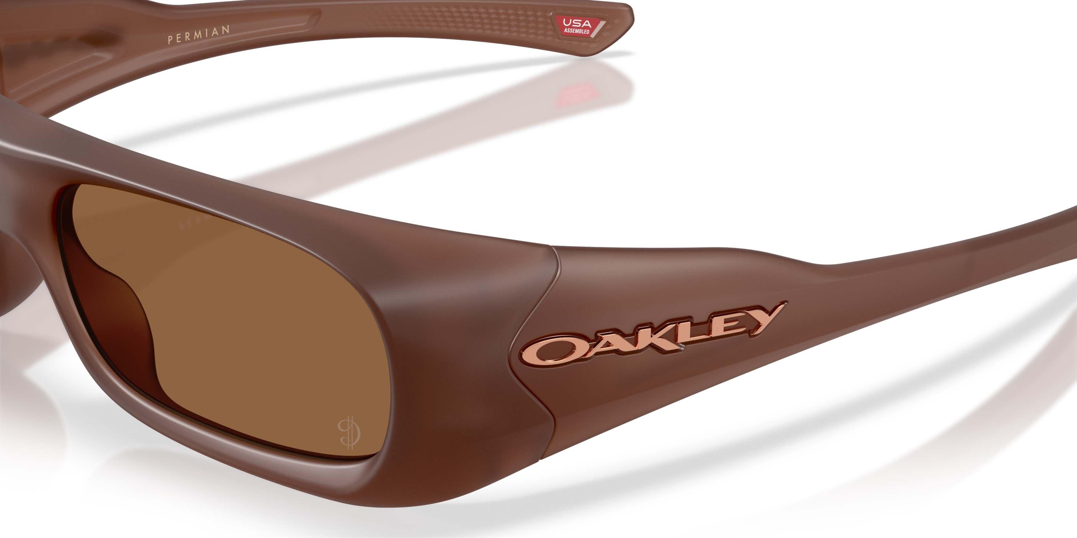 Oakley Players Collection Permian Prizm Bronze Gradient Sunglasses - Matte Transparent Mahogany - BROWN