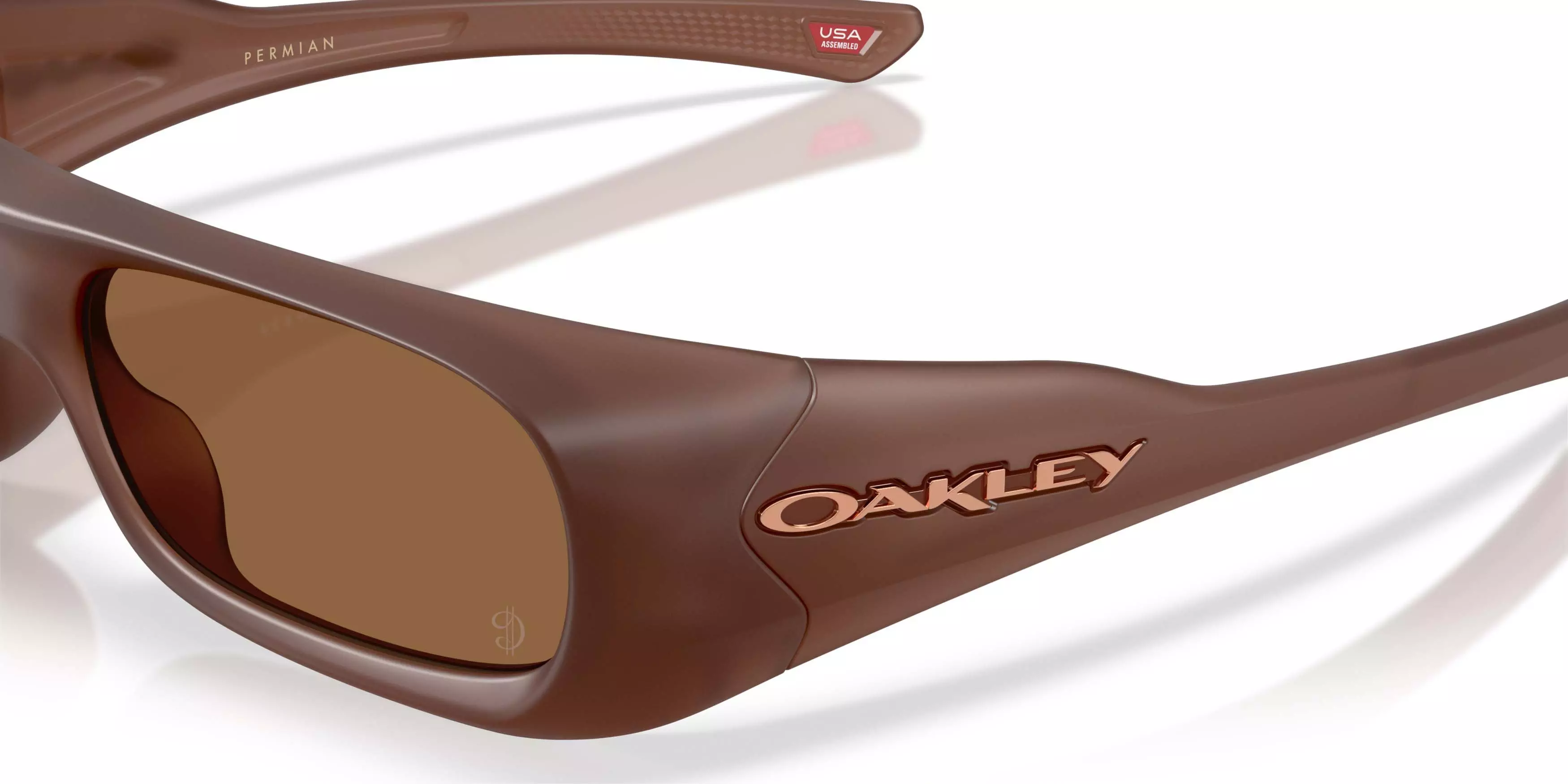 Oakley Players Collection Permian Prizm Bronze Gradient Sunglasses - Matte Transparent Mahogany - BROWN