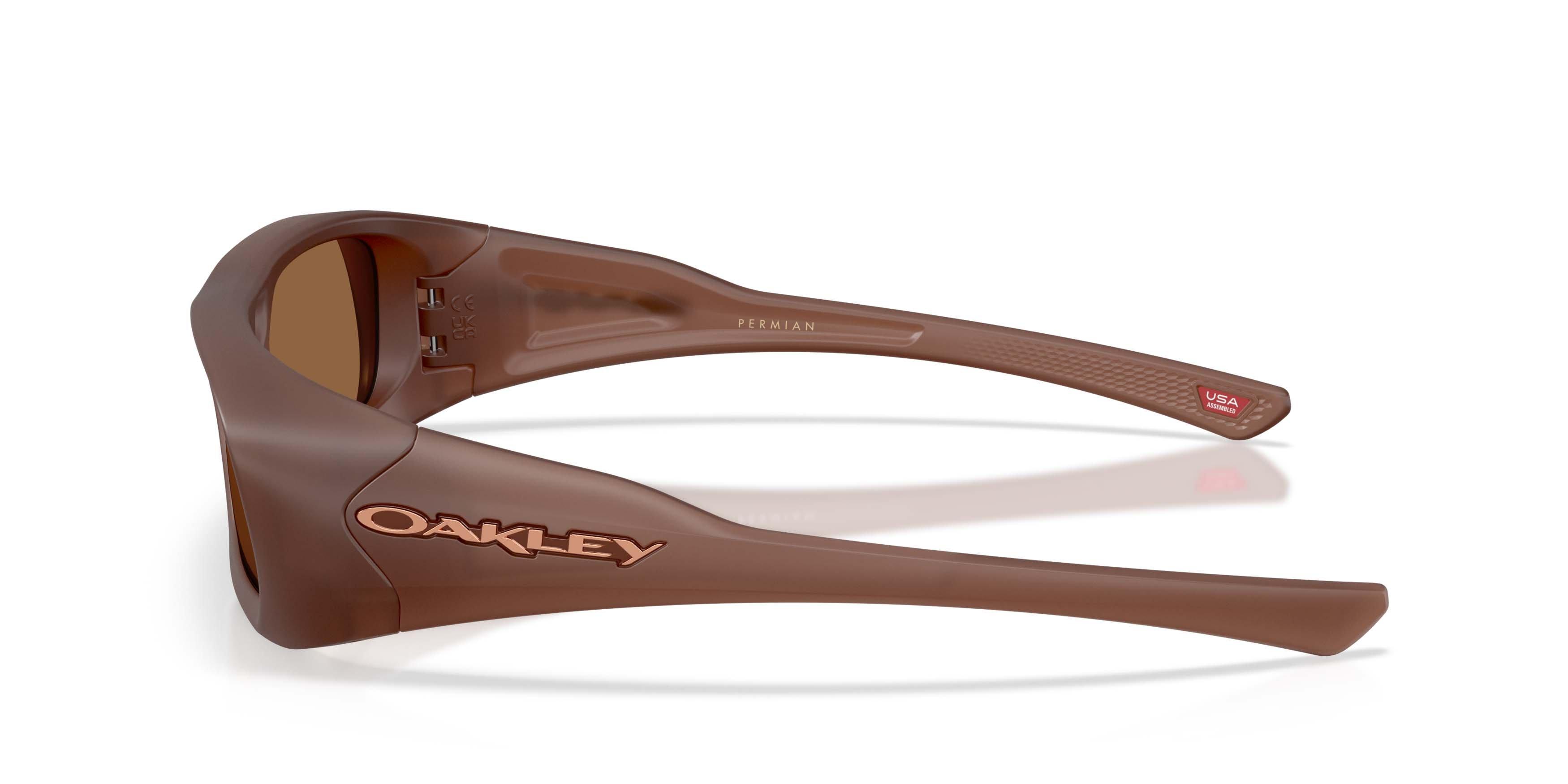 Oakley Players Collection Permian Prizm Bronze Gradient Sunglasses - Matte Transparent Mahogany - BROWN