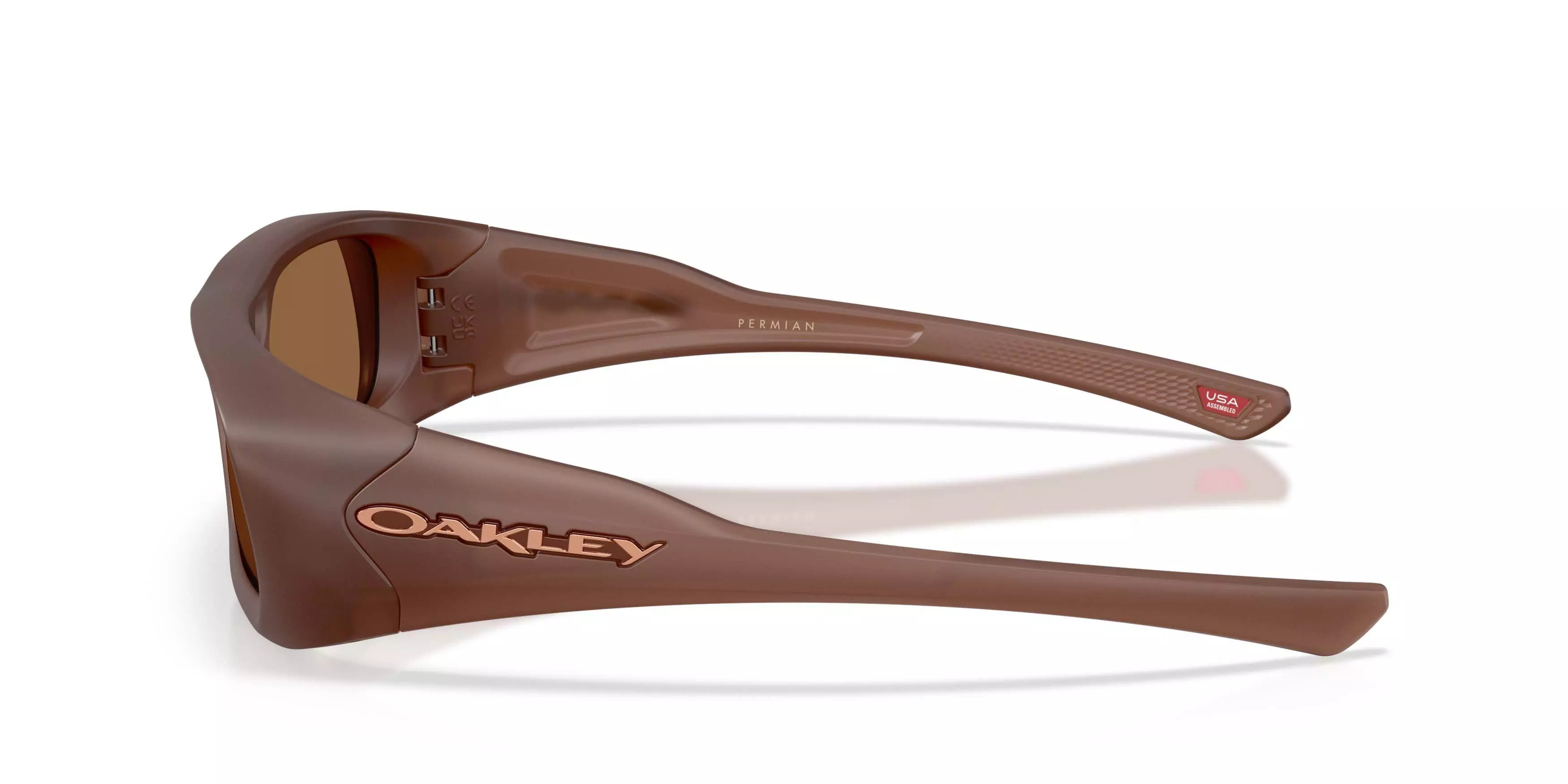 Oakley Players Collection Permian Prizm Bronze Gradient Sunglasses - Matte Transparent Mahogany - BROWN