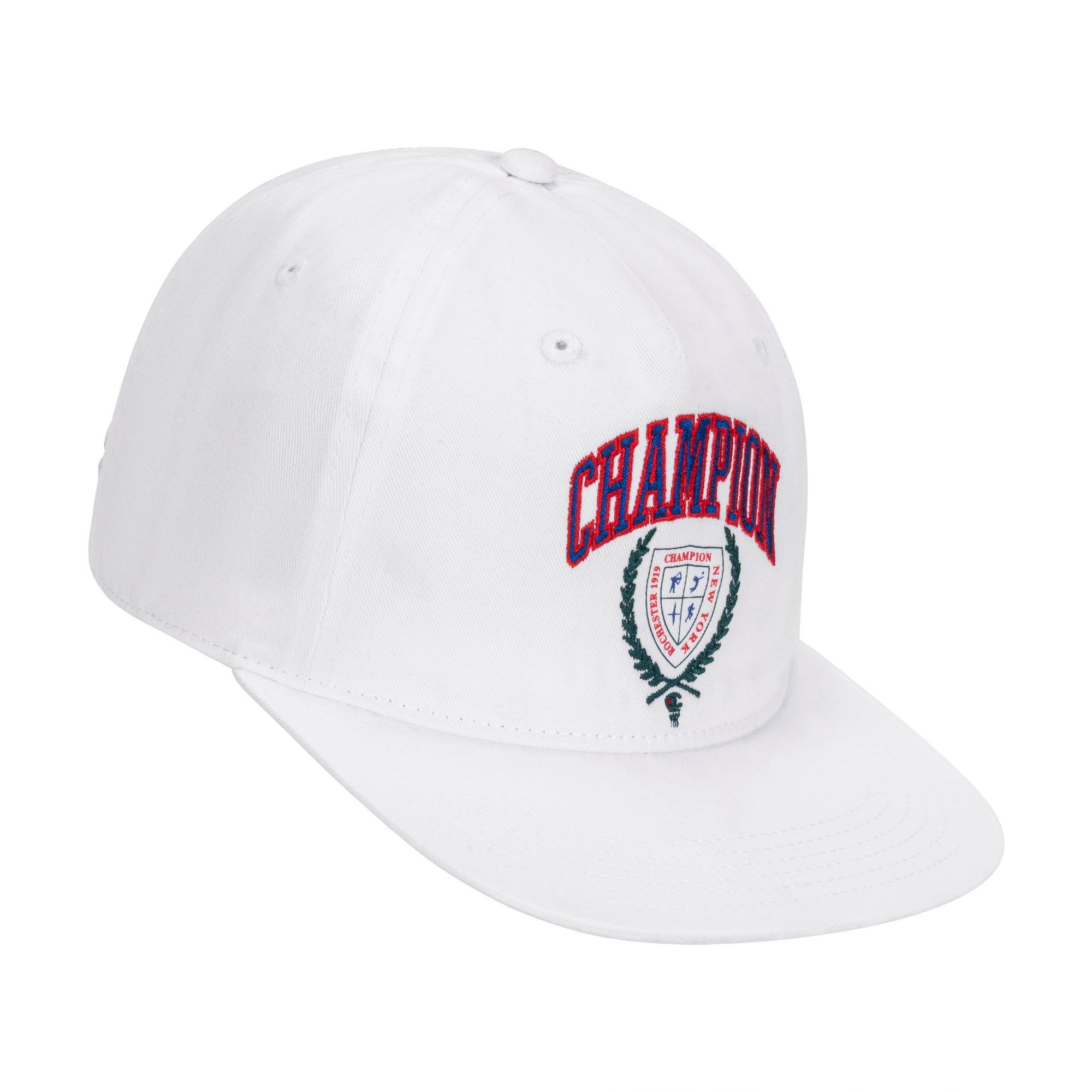 Champion Laurel Shield Snapback Hat - White