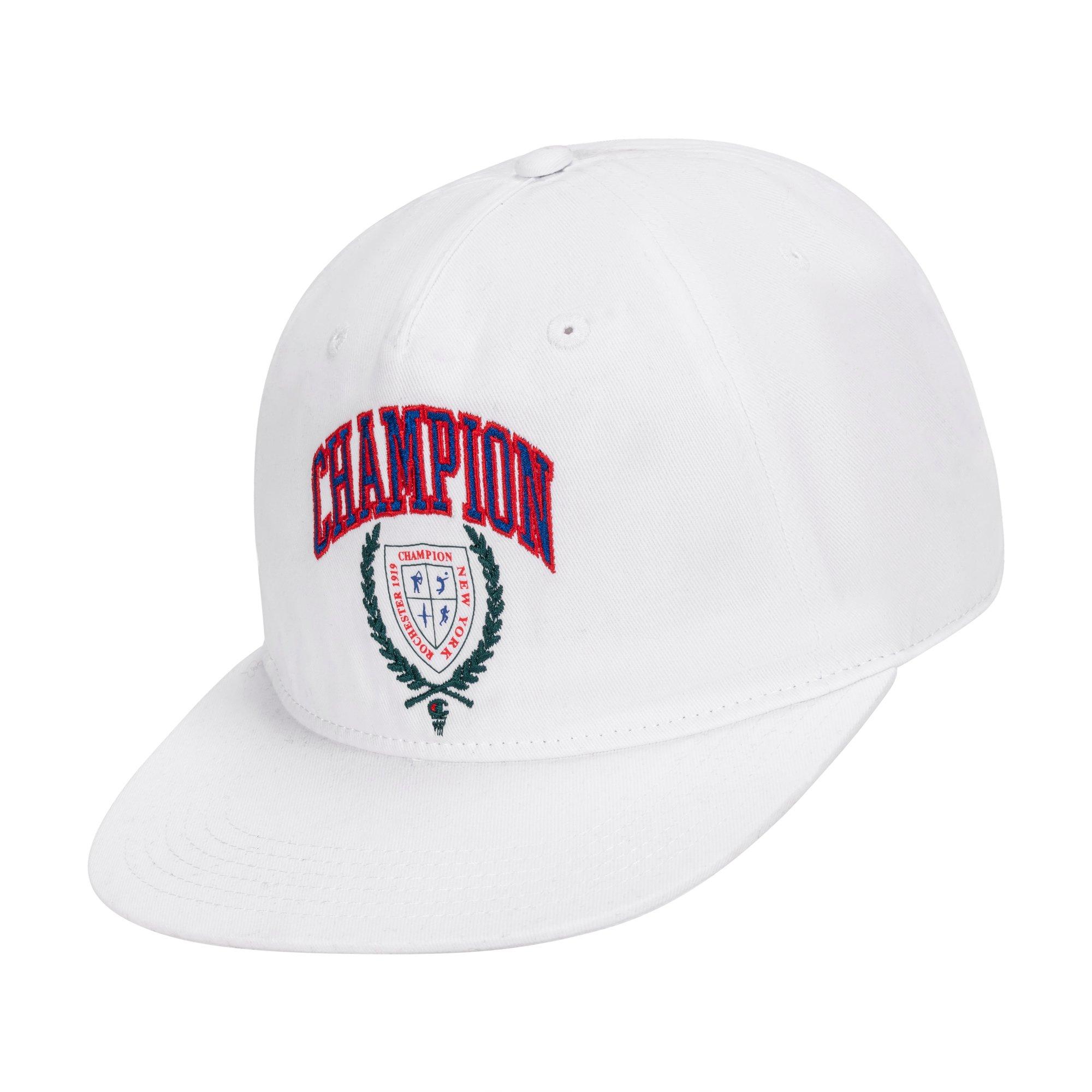 Champion Laurel Shield Snapback Hat - White