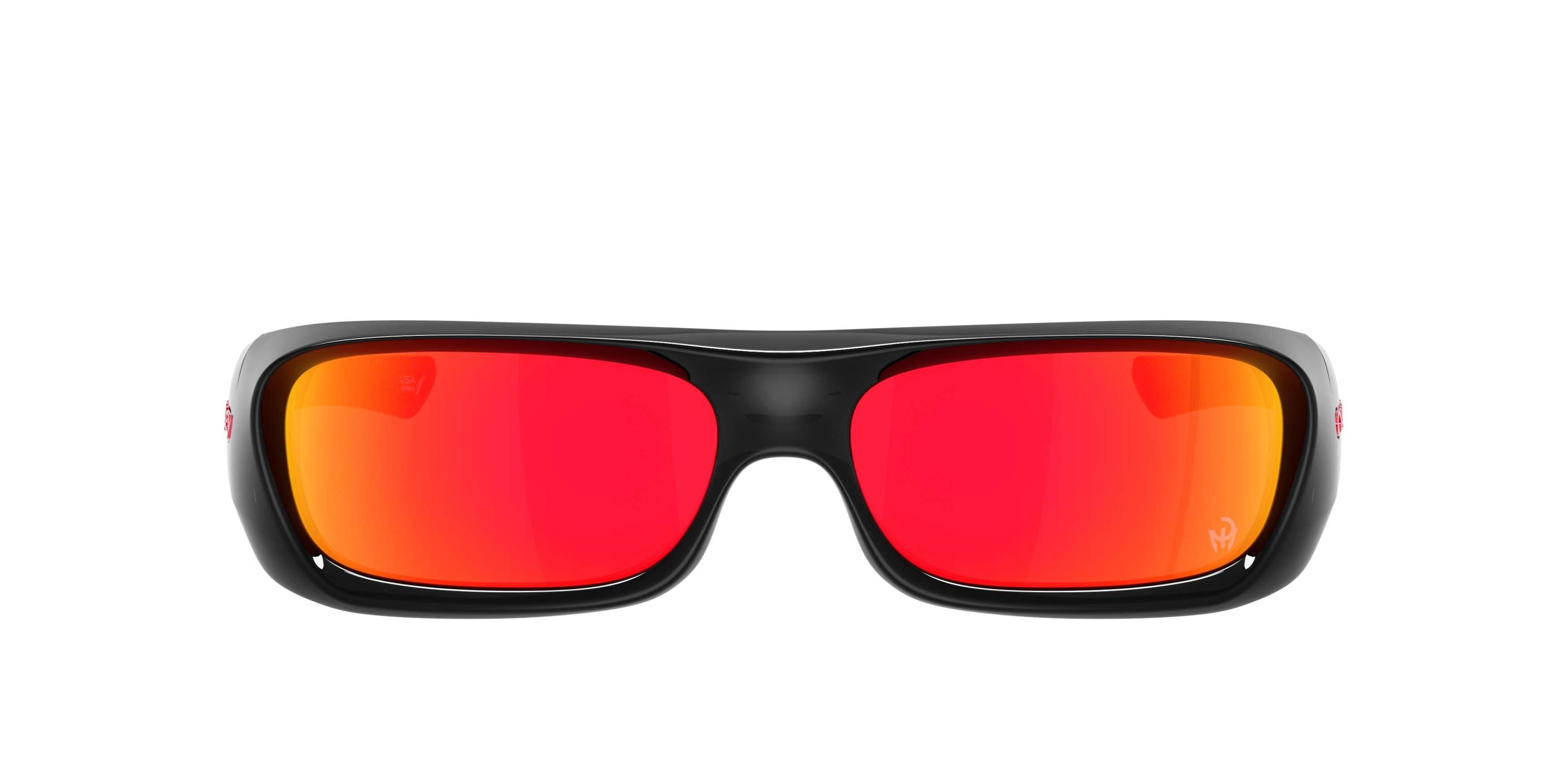 Oakley Players Collection Permian Prizm Black Sunglasses - Black Ink - BLACK/RED