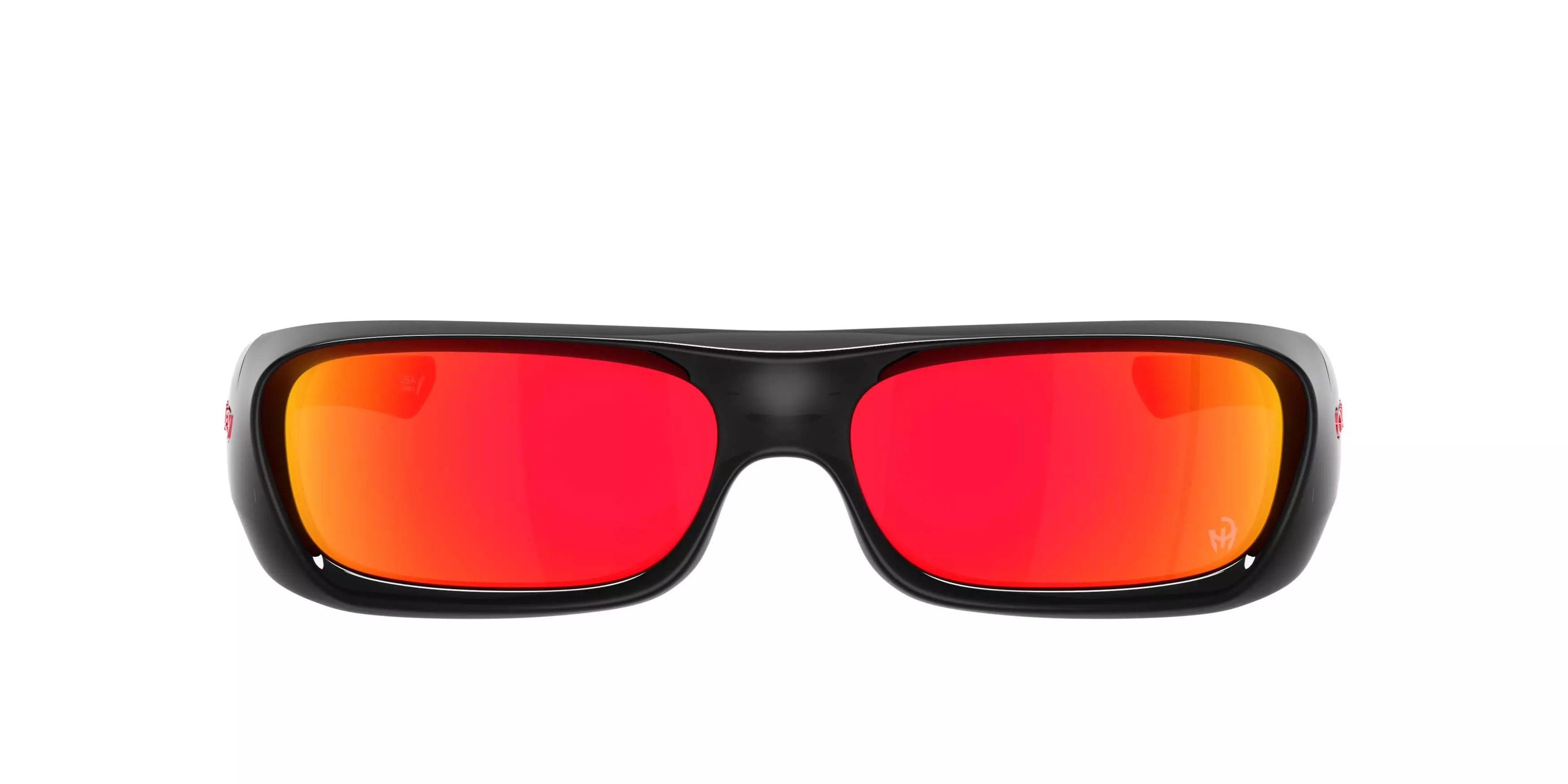 Oakley Players Collection Permian Prizm Black Sunglasses - Black Ink - BLACK/RED
