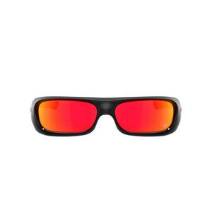 Oakley Players Collection Permian Prizm Black Sunglasses - Black Ink - BLACK/RED