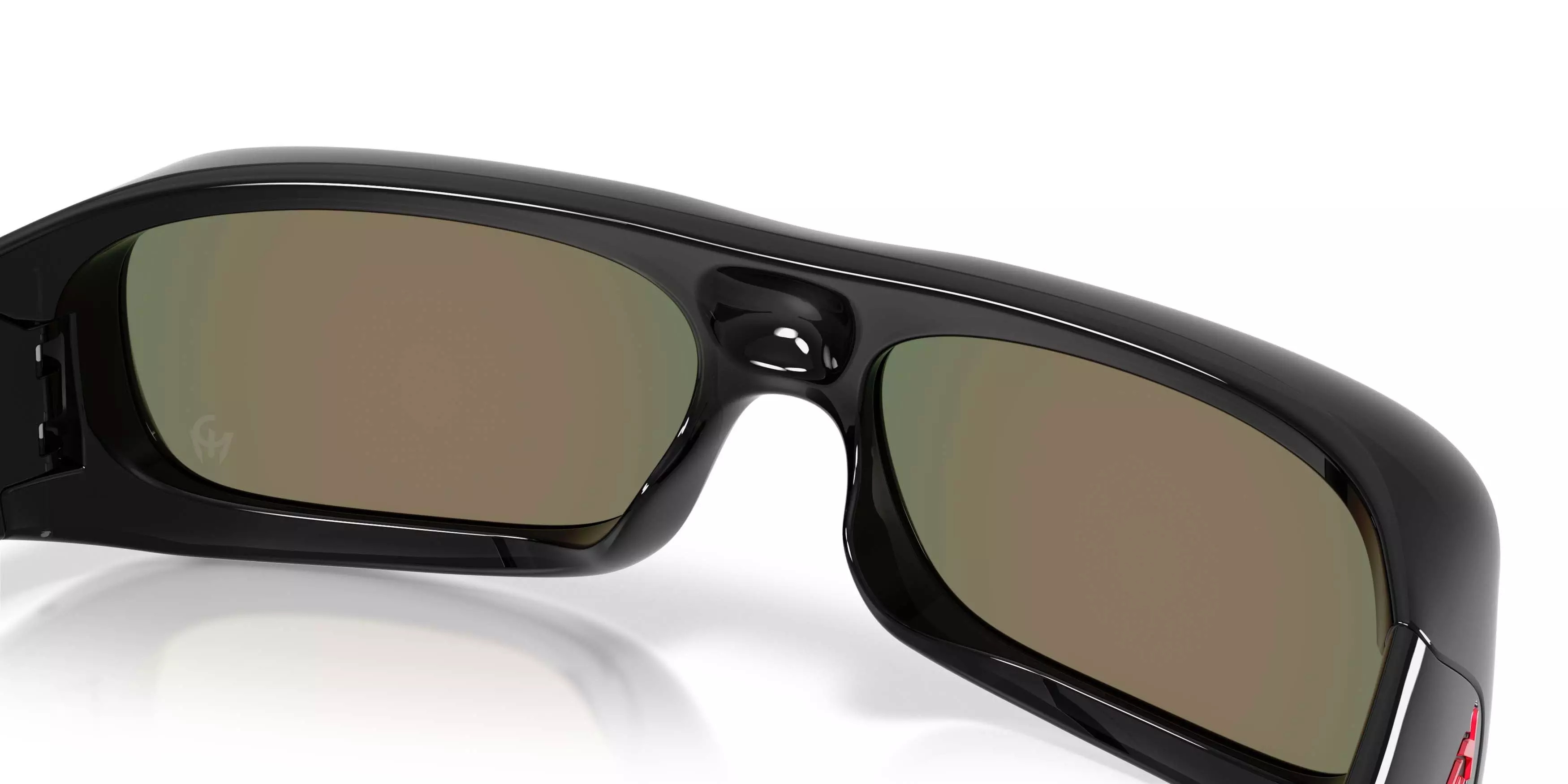 Oakley Players Collection Permian Prizm Black Sunglasses - Black Ink - BLACK/RED