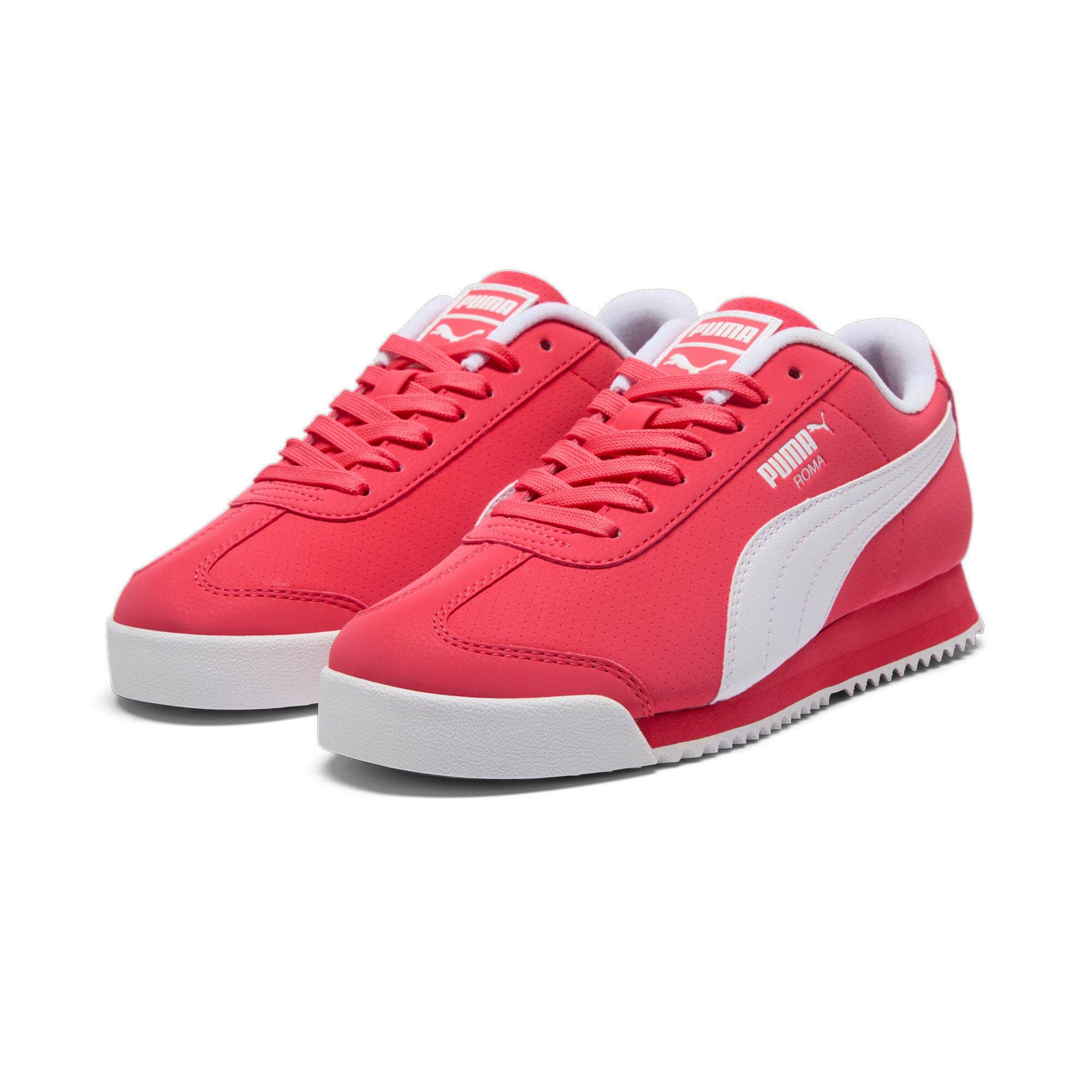 PUMA Roma 24 Reversed "Tart Cherry/PUMA White/PUMA Black" Women's Shoe - CHERRY/WHITE/BLACK Thumbnail View 3