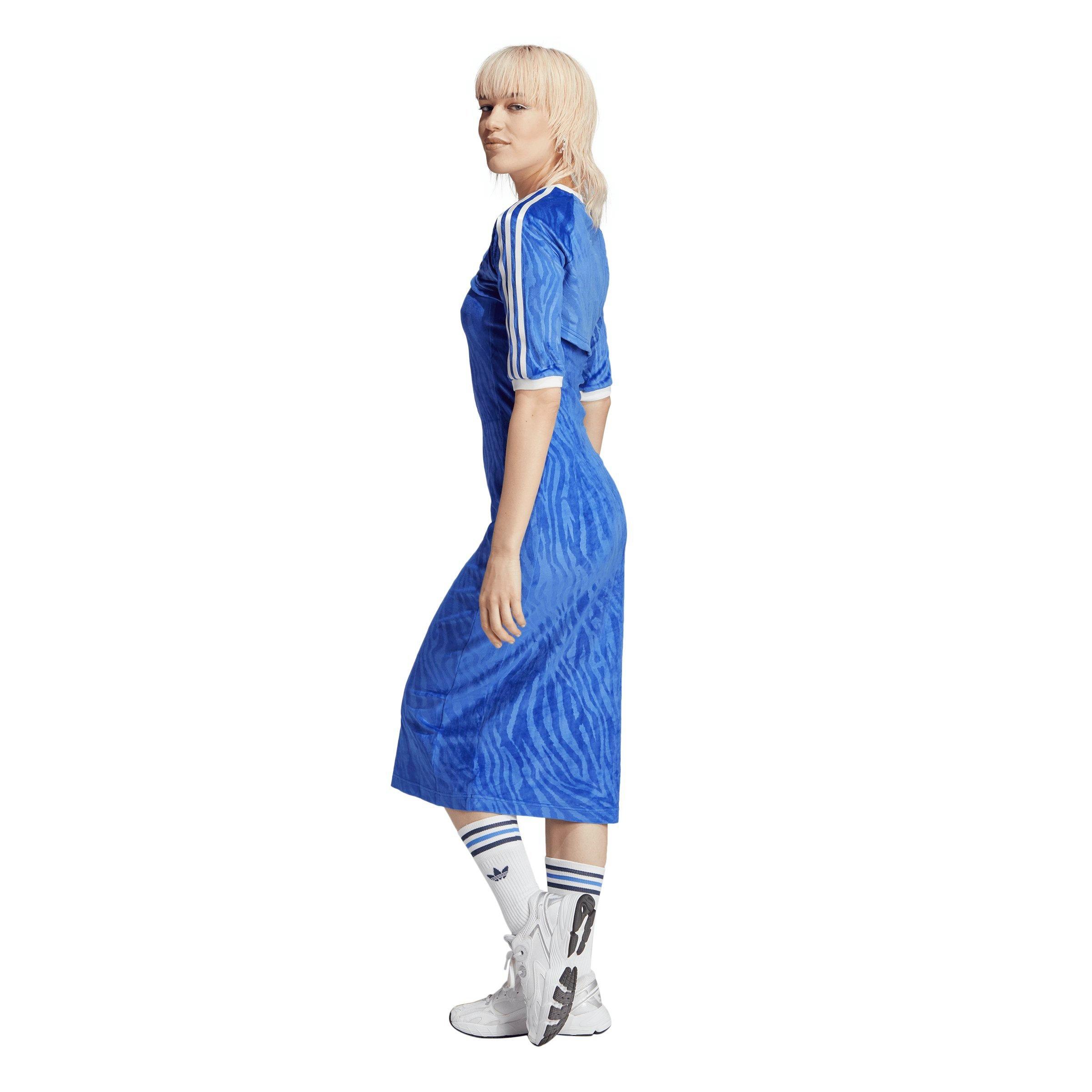 adidas Women s Originals Velour Versatile Dress Blue