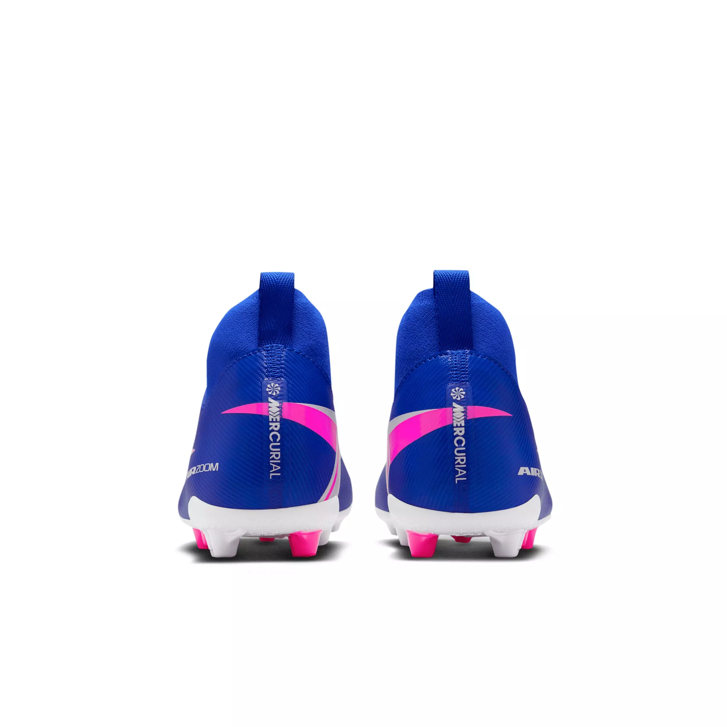 Nike Mercurial Superfly 10 Academy "Racer Blue/White" Grade School Kids' Soccer Cleat - BLUE/WHITE