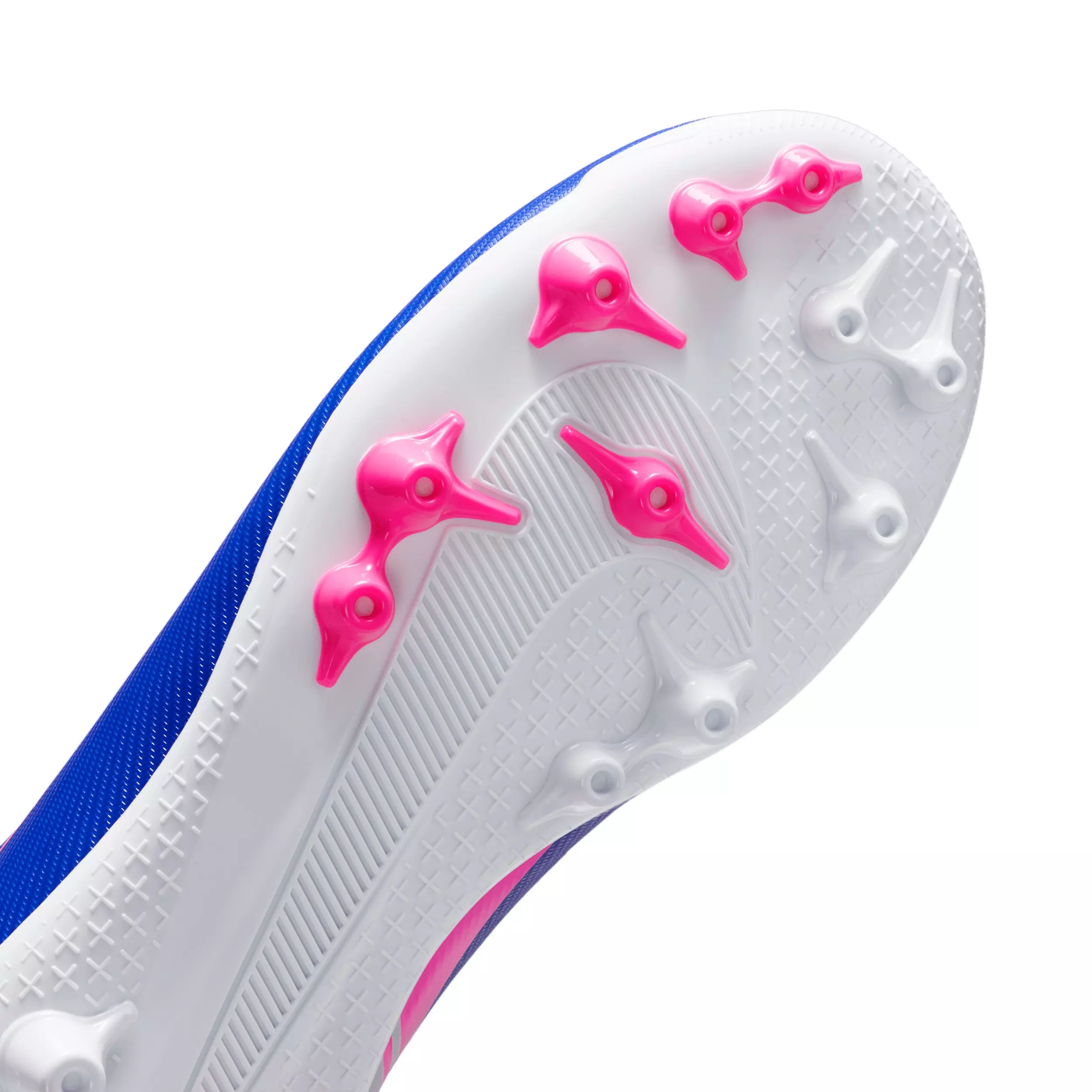 Nike Mercurial Superfly 10 Academy "Racer Blue/White" Grade School Kids' Soccer Cleat - BLUE/WHITE