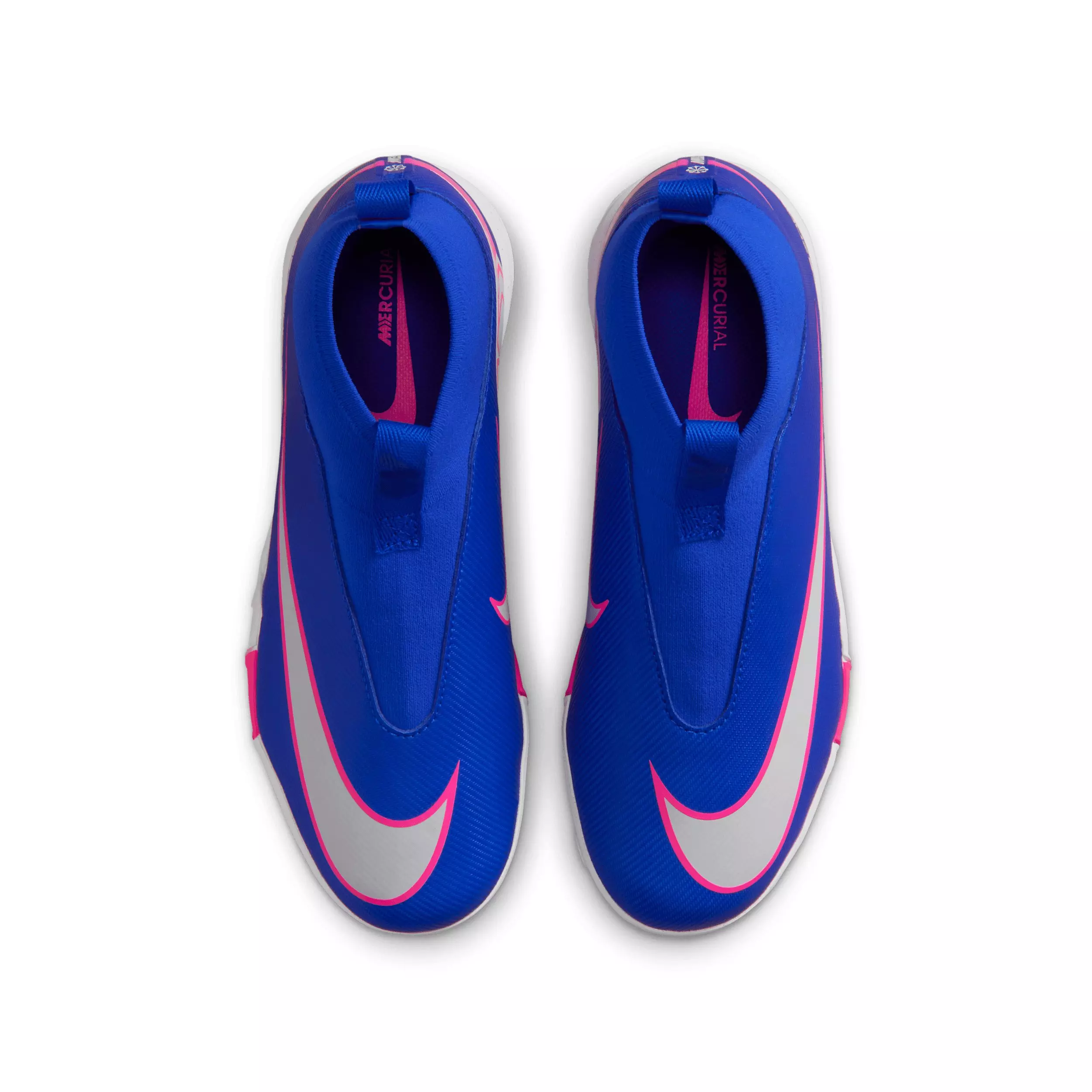 Nike Mercurial Superfly 10 Academy Turf "Racer Blue/White" Grade School Kids' Soccer Cleat - BLUE/WHITE