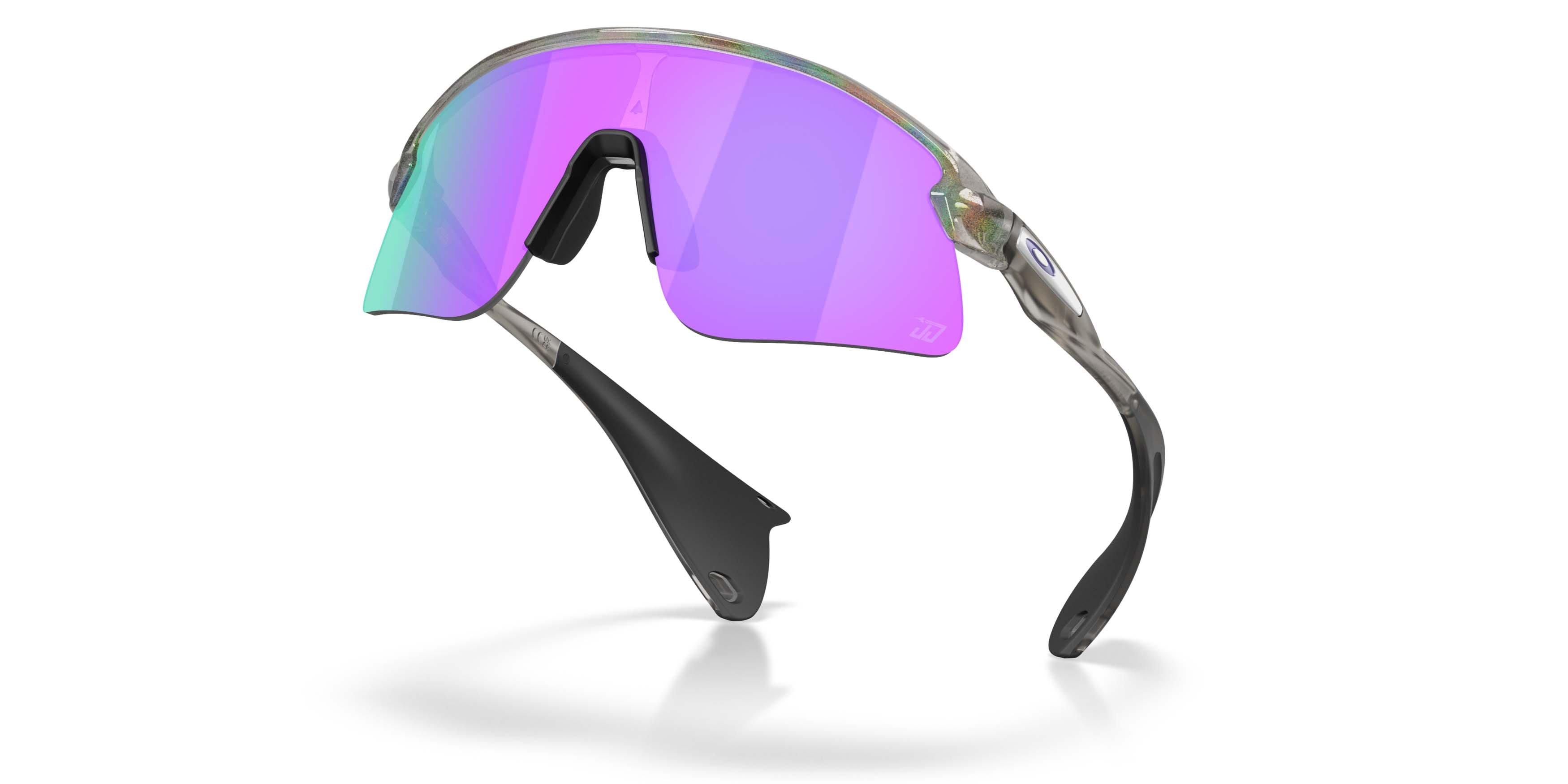 Oakley Justin Jefferson Signature Series Stunt Devil S Prizm Violet Sunglasses - Grey Ink Moondust - GREY/PURPLE