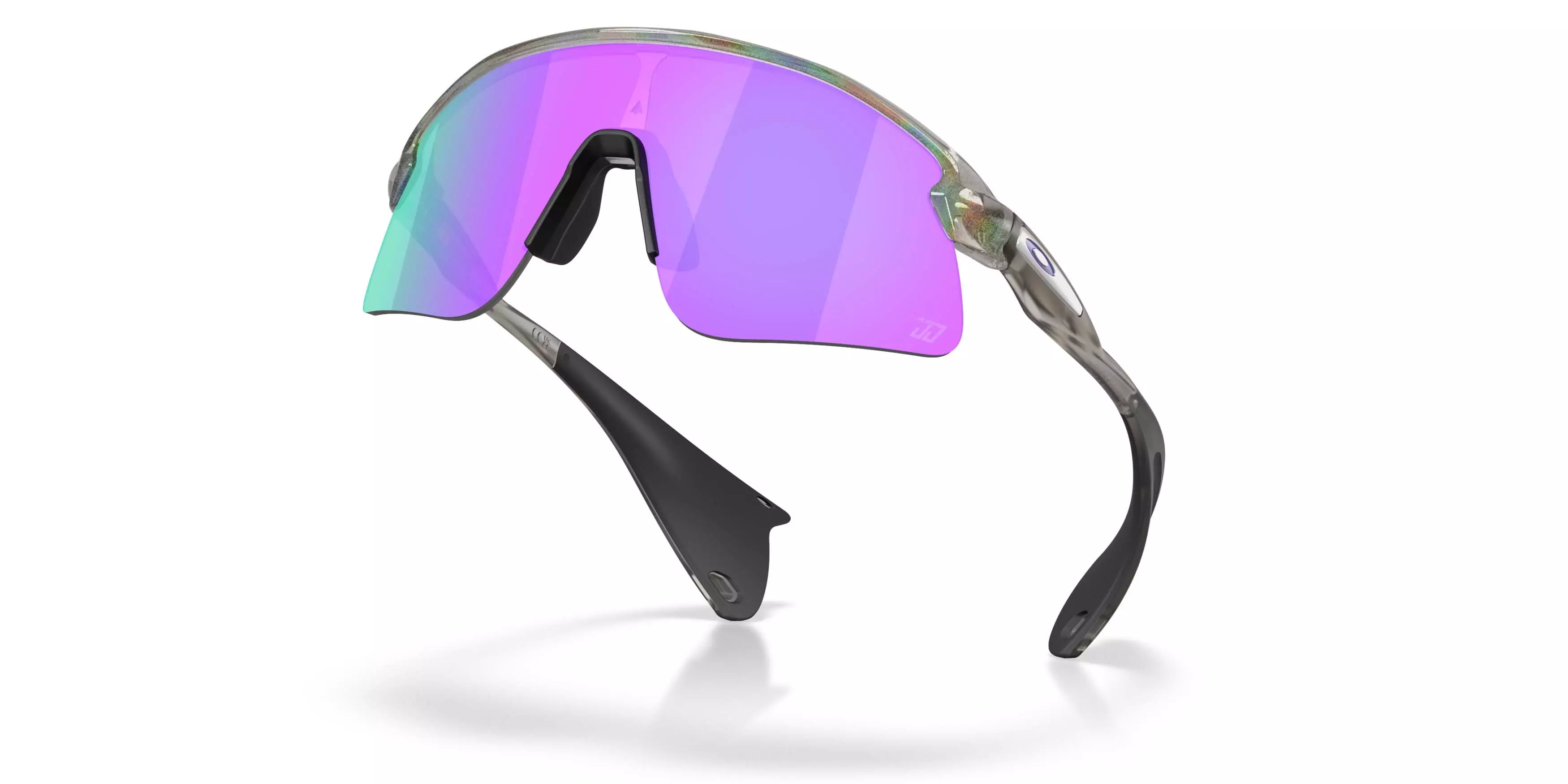Oakley Justin Jefferson Signature Series Stunt Devil S Prizm Violet Sunglasses - Grey Ink Moondust - GREY/PURPLE