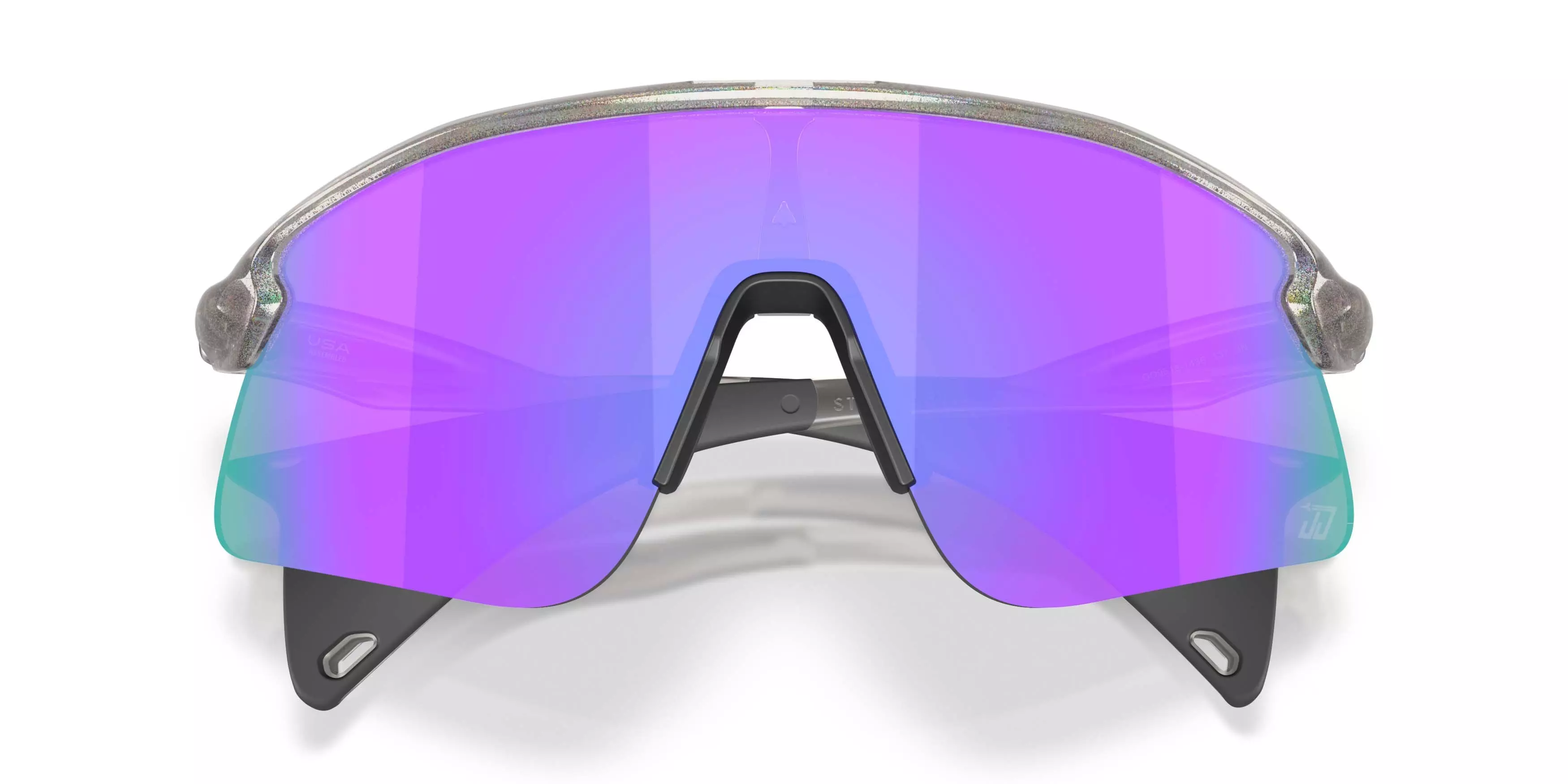 Oakley Justin Jefferson Signature Series Stunt Devil S Prizm Violet Sunglasses - Grey Ink Moondust - GREY/PURPLE