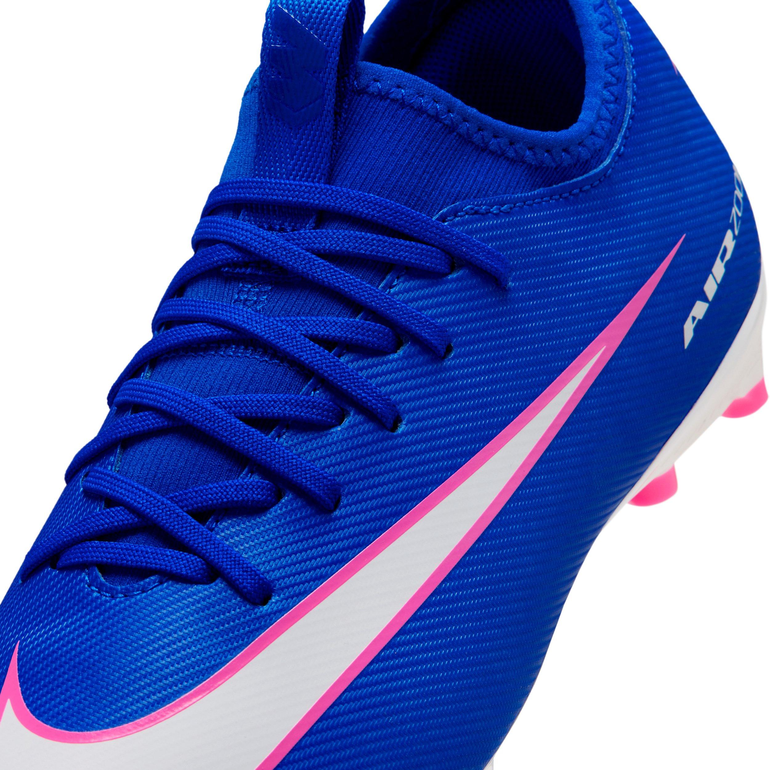 Nike Jr. Mercurial Vapor 16 Academy MG "Racer Blue/White" Grade School Kids' Soccer Cleat - BLUE/WHITE Thumbnail View 8