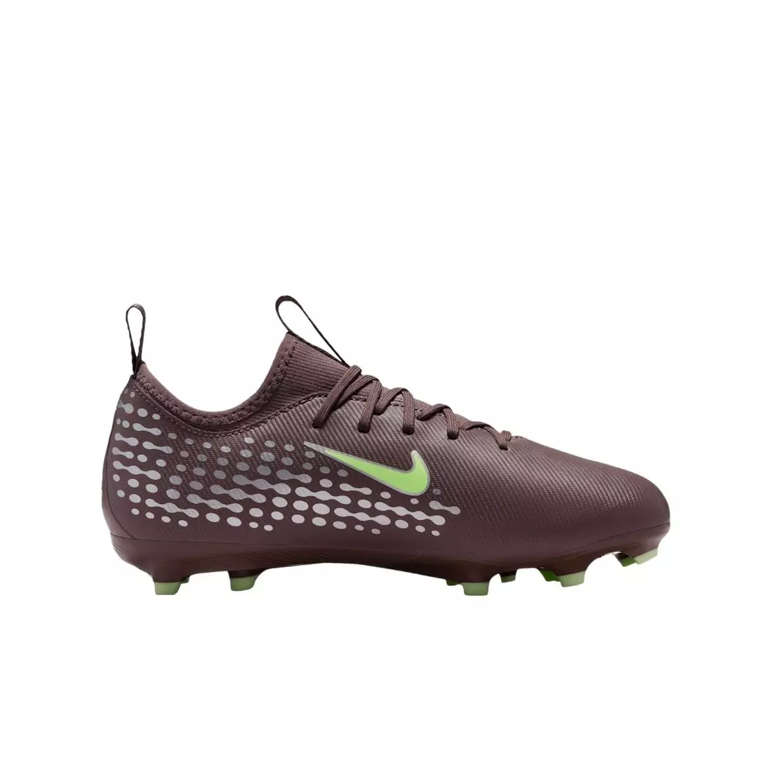 Nike Jr. Mercurial Vapor 16 Academy KM MG "Plum Eclipse/Silver" Grade School Kids' Soccer Cleat - PLUM/SILVER