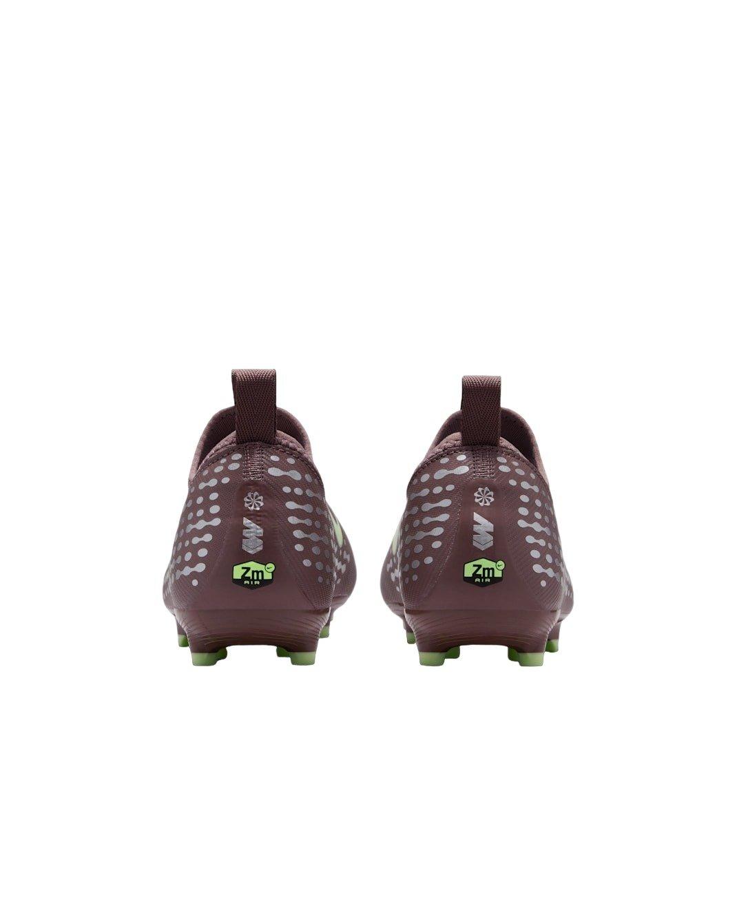 Nike Jr. Mercurial Vapor 16 Academy KM MG "Plum Eclipse/Silver" Grade School Kids' Soccer Cleat - PLUM/SILVER