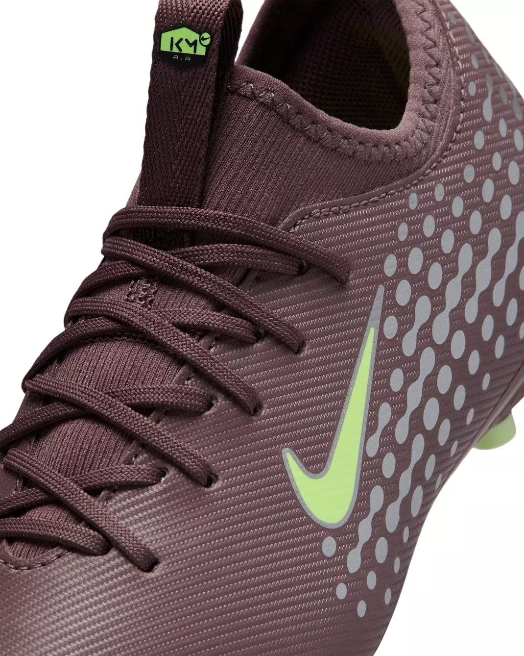 Nike Jr. Mercurial Vapor 16 Academy KM MG "Plum Eclipse/Silver" Grade School Kids' Soccer Cleat - PLUM/SILVER