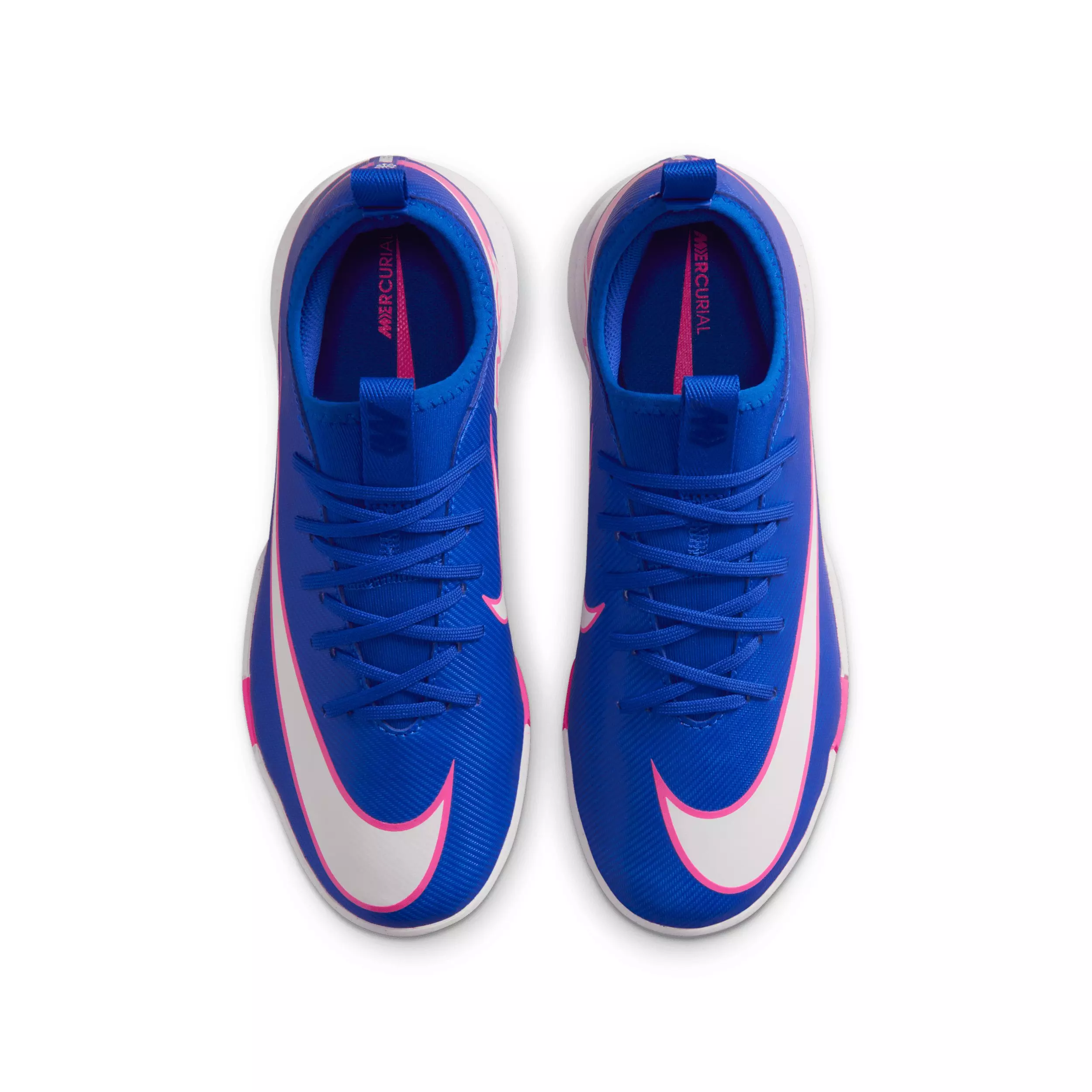 Nike Jr. Mercurial Vapor 16 Academy IC "Racer Blue/White" Grade School Kids' Soccer Shoe - BLUE/WHITE