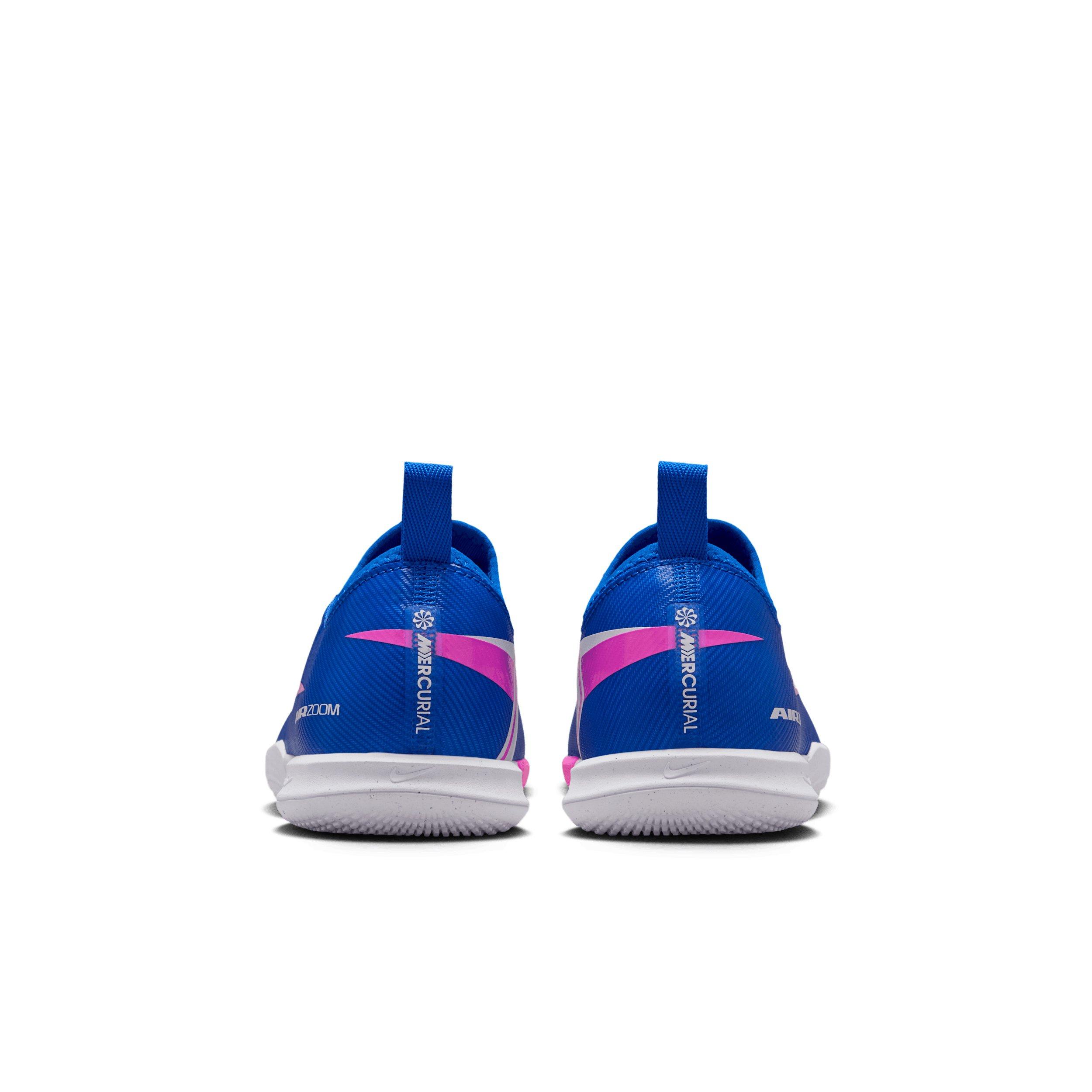 Nike Jr. Mercurial Vapor 16 Academy IC "Racer Blue/White" Grade School Kids' Soccer Shoe - BLUE/WHITE Thumbnail View 5
