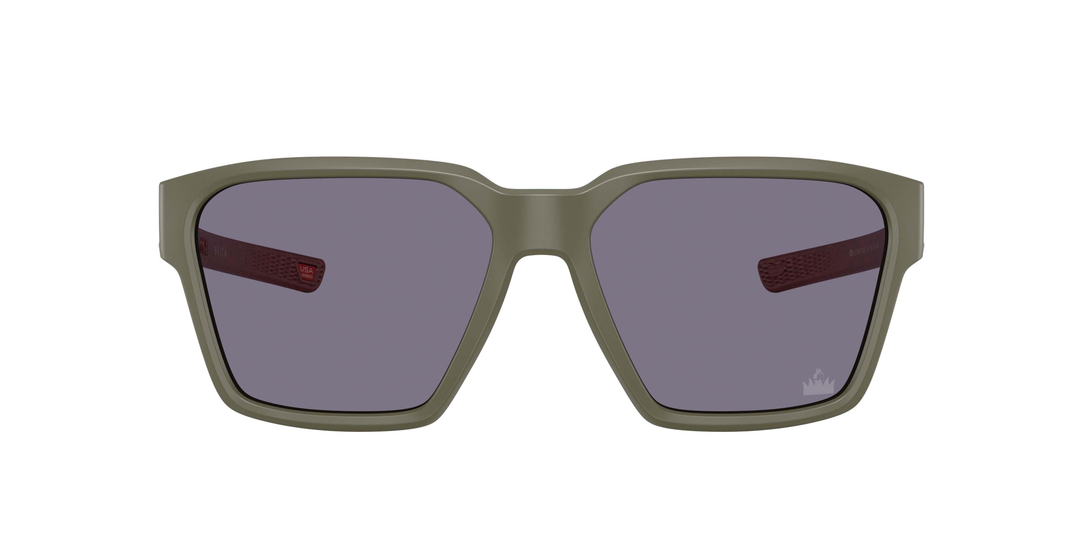 Oakley Briza Prizm Grey Sunglasses - Matte Black - GREEN/GREY
