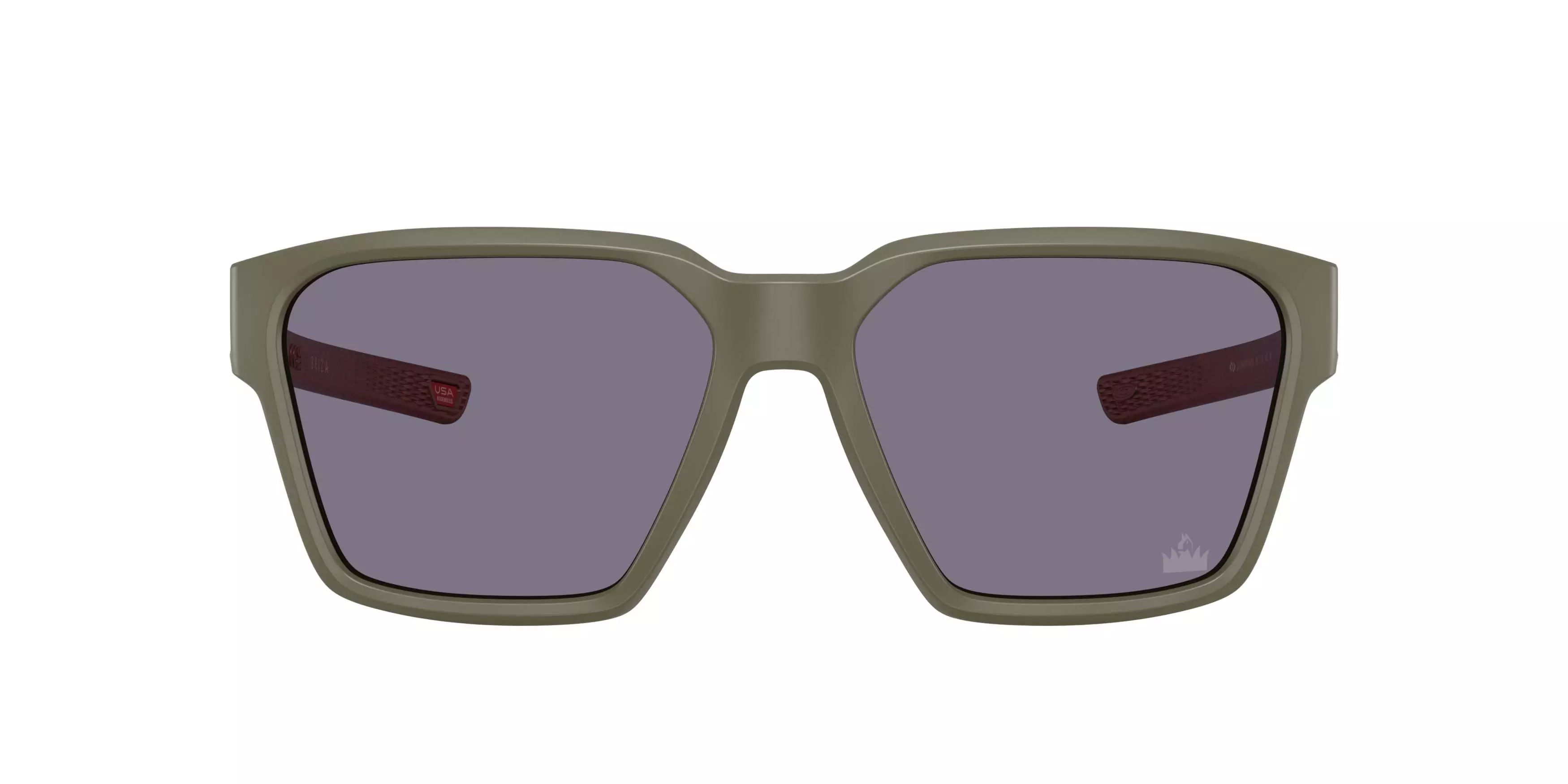 Oakley Briza Prizm Grey Sunglasses - Matte Black - GREEN/GREY