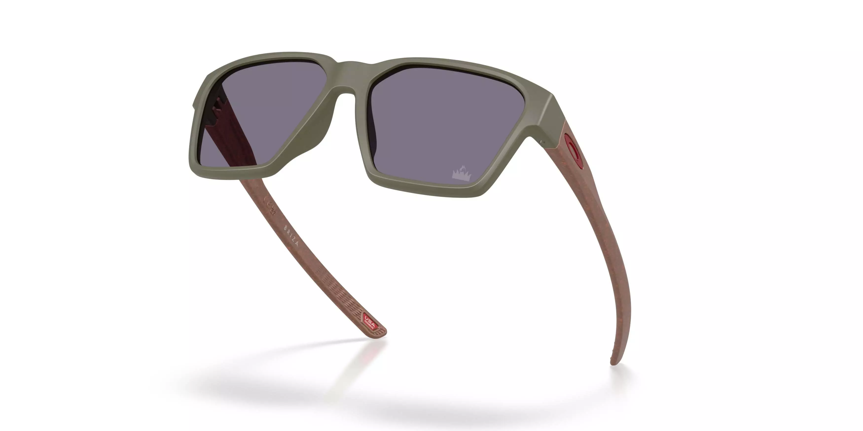 Oakley Briza Prizm Grey Sunglasses - Matte Black - GREEN/GREY