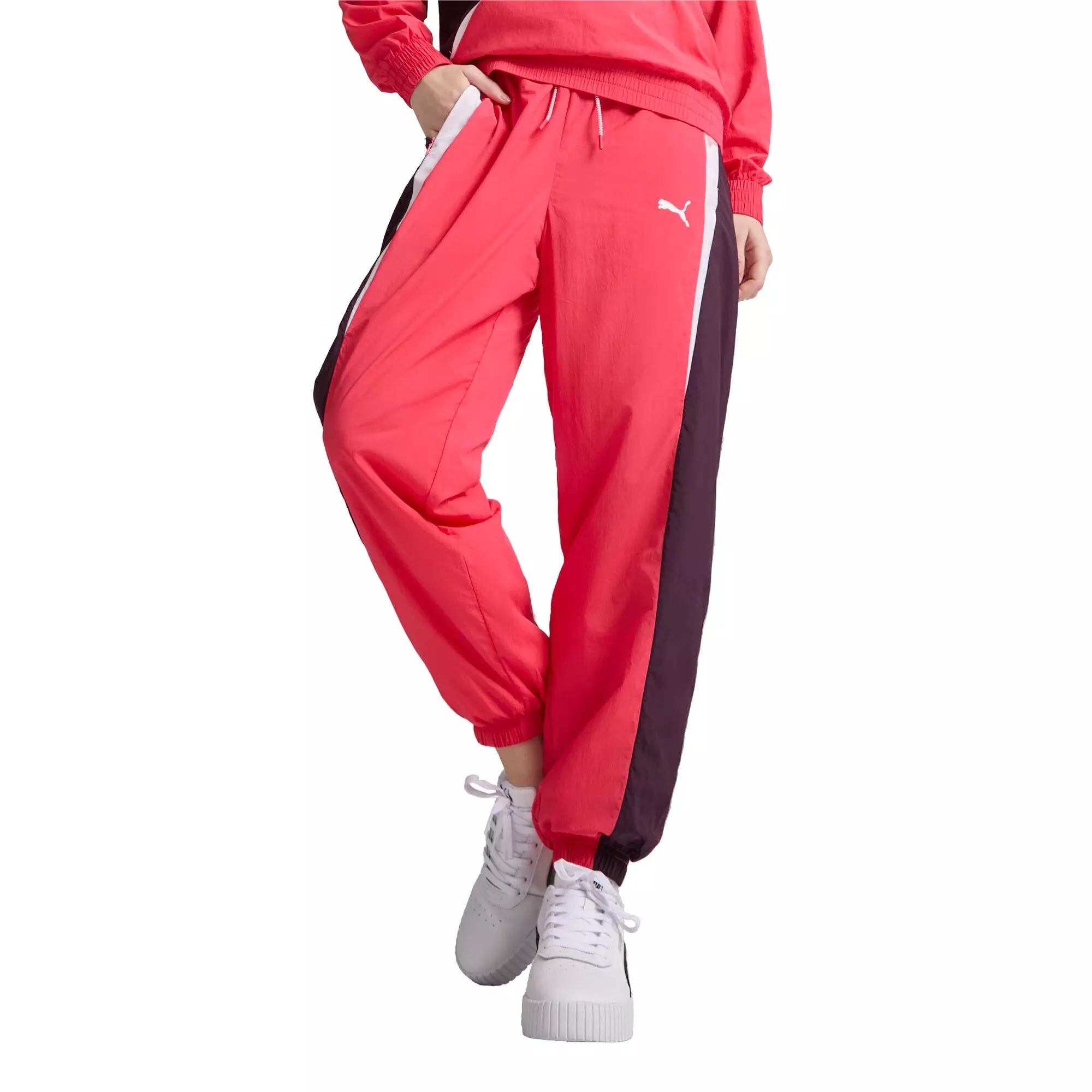 PUMA Women's CELLERATOR Woven Track Pants -Red - RED