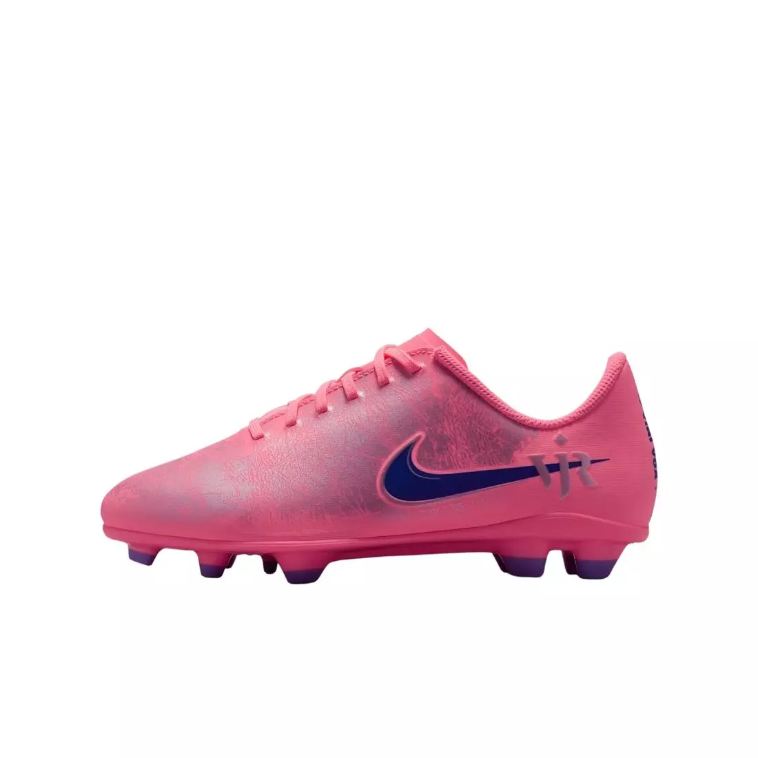 Nike "Vini Jr" Mercurial Vapor 16 Club "Sunset Pulse/Old Royal" Grade School Kids' Soccer Cleat - PINK/PURPLE