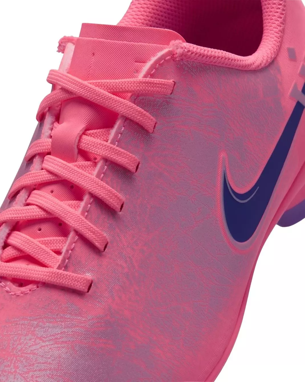 Nike "Vini Jr" Mercurial Vapor 16 Club "Sunset Pulse/Old Royal" Grade School Kids' Soccer Cleat - PINK/PURPLE