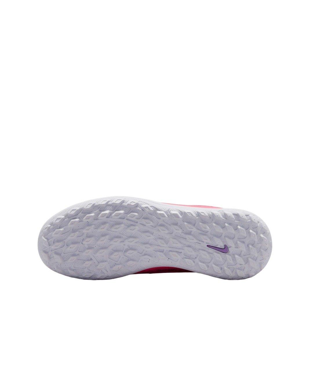 Nike "Vini Jr" Mercurial Vapor 16 Club Turf "Sunset Pulse/Old Royal" Grade School Kids' Soccer Cleat - PINK/PURPLE Thumbnail View 8