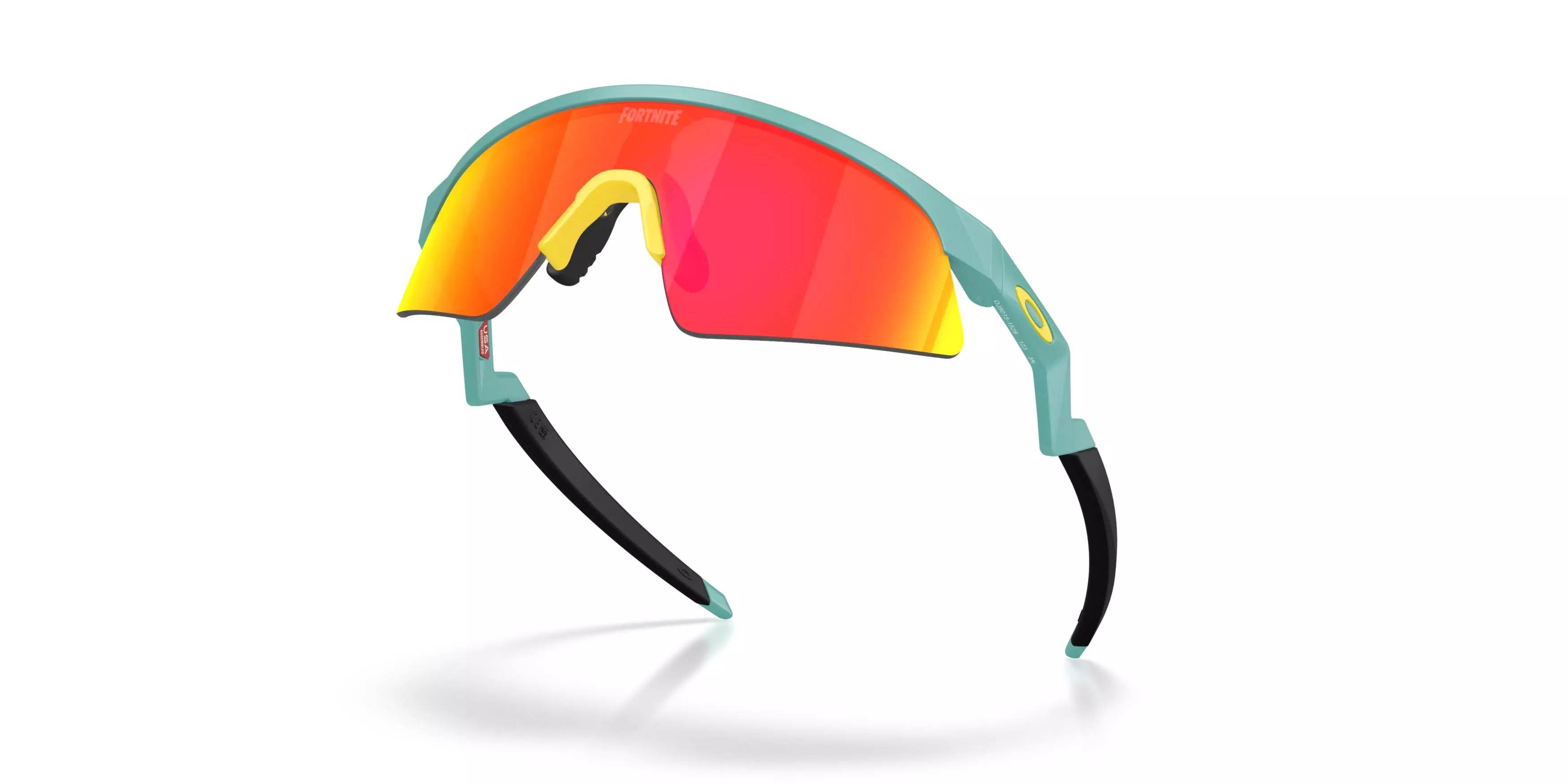 Oakley Youth Fit Resistor Sweep Prizm Ruby Sunglasses - Matte Pacific - BLUE/RED