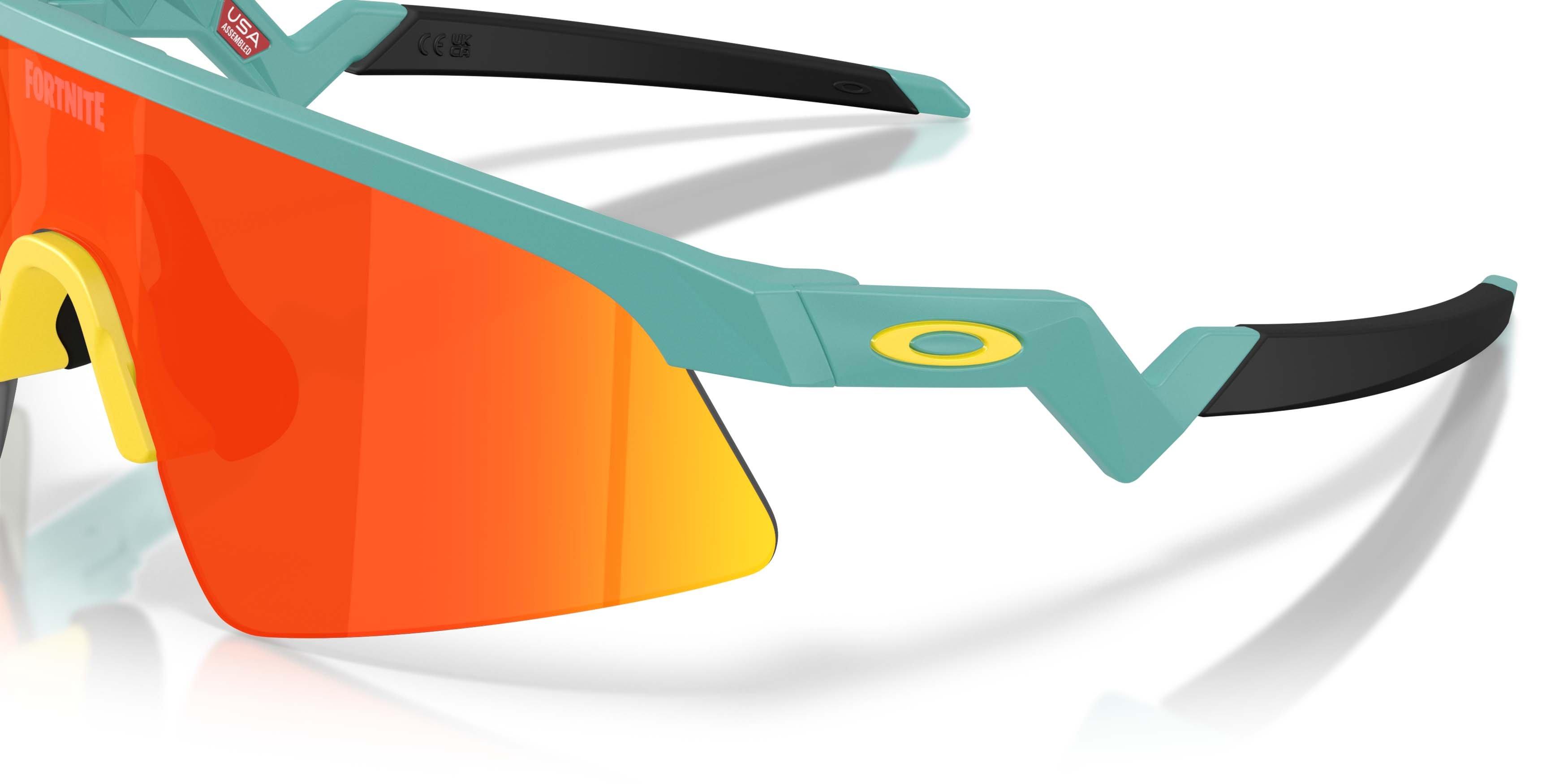 Oakley Youth Fit Resistor Sweep Prizm Ruby Sunglasses - Matte Pacific - BLUE/RED
