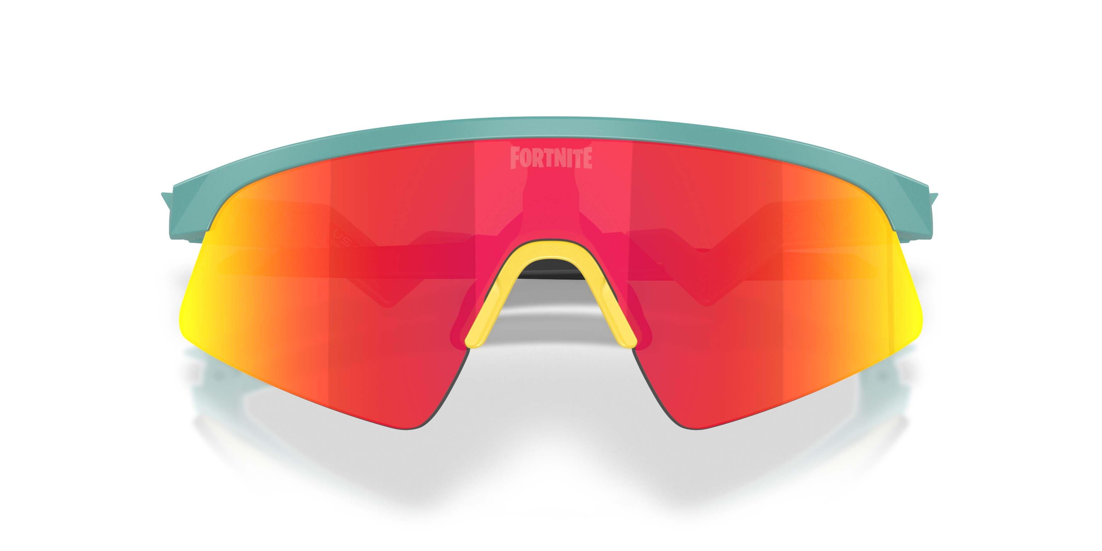 Oakley Youth Fit Resistor Sweep Prizm Ruby Sunglasses - Matte Pacific - BLUE/RED