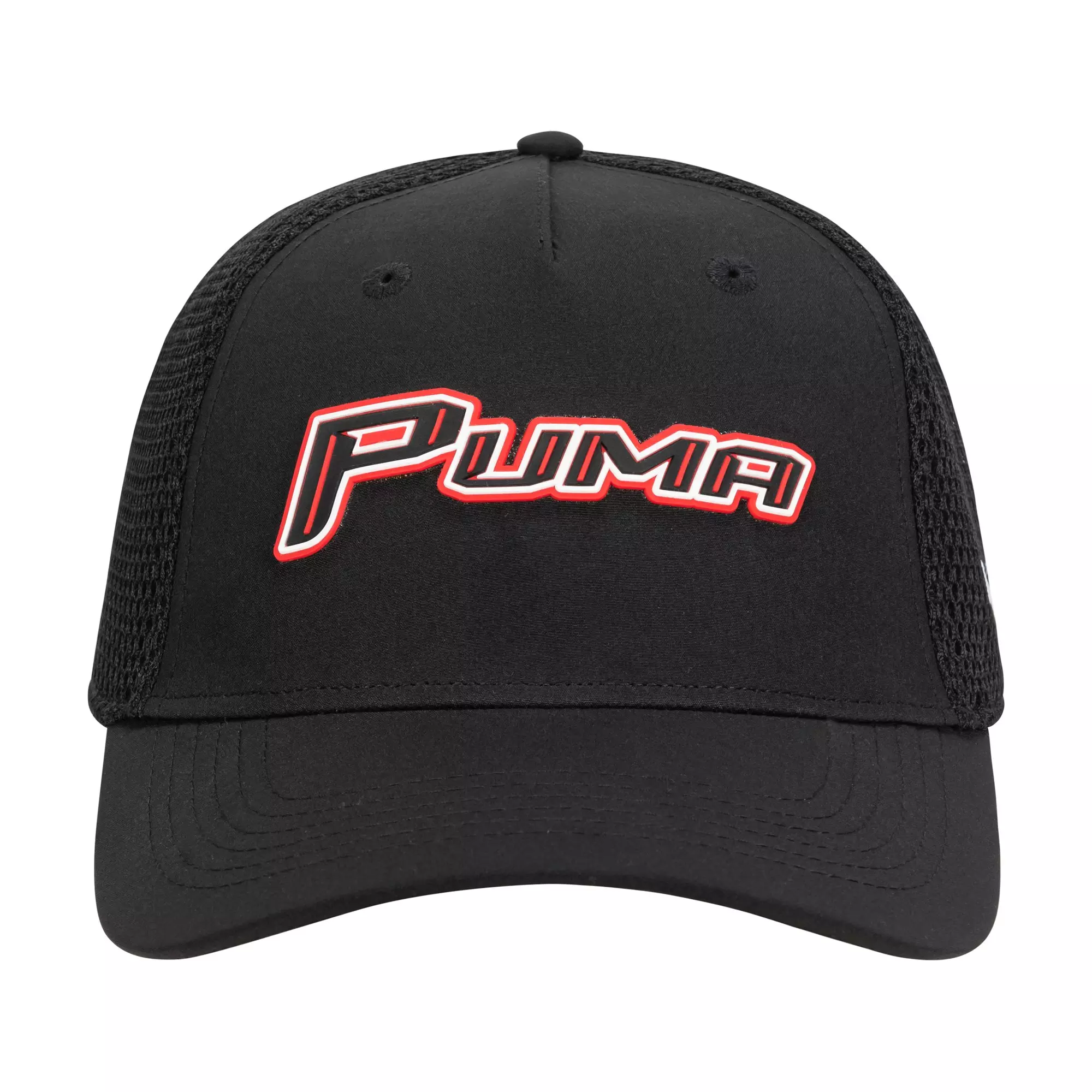PUMA Air Mesh Trucker Adjustable Hat -Black - BLACK