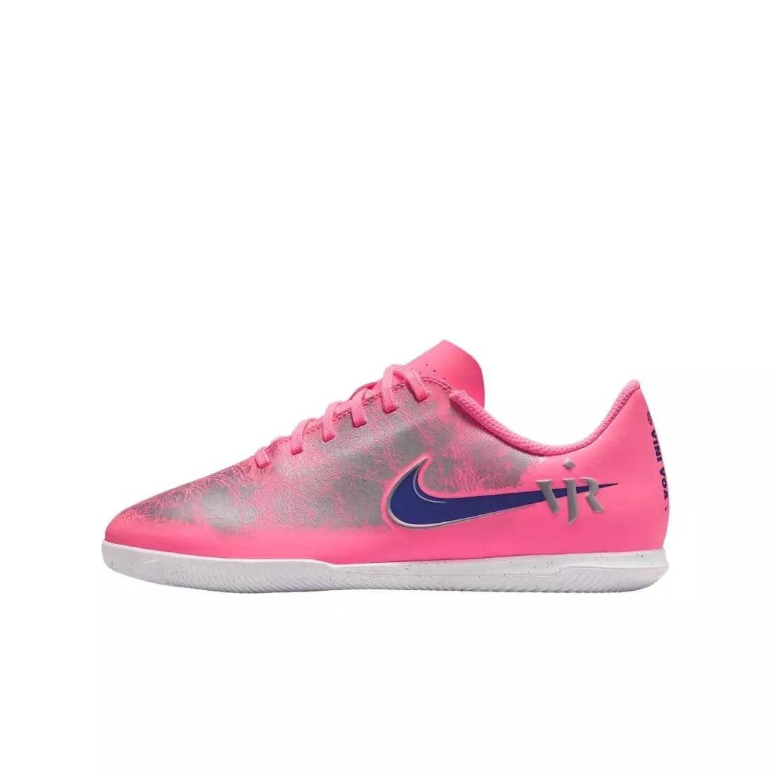 Nike "Vini Jr" Mercurial Vapor 16 Club IC "Sunset Pulse/Old Royal" Grade School Kids' Soccer Cleat - PINK/PURPLE