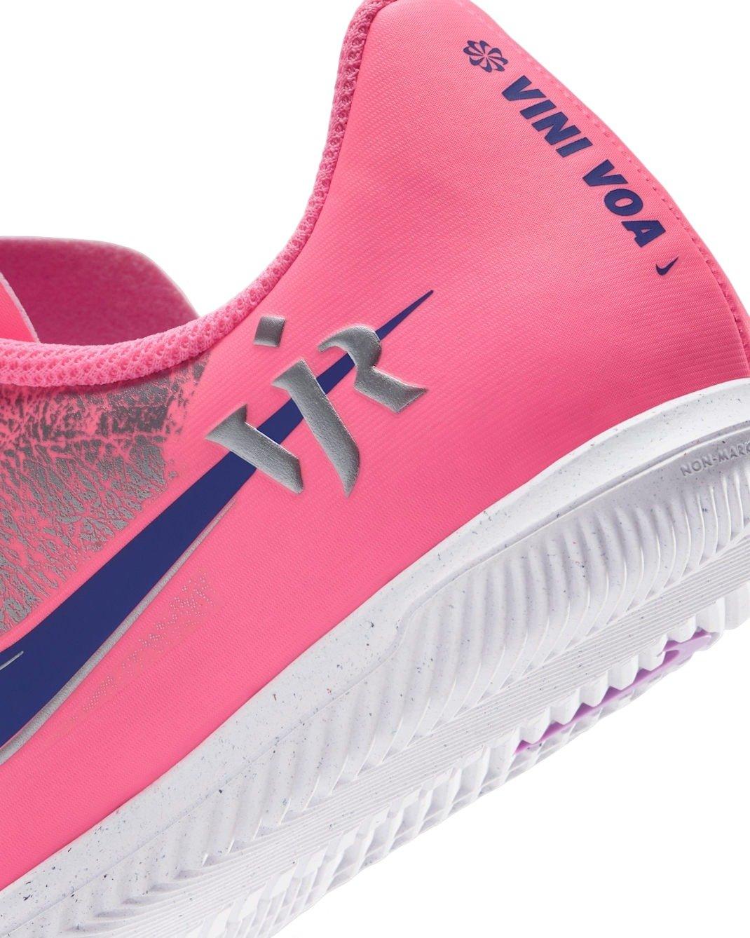 Nike "Vini Jr" Mercurial Vapor 16 Club IC "Sunset Pulse/Old Royal" Grade School Kids' Soccer Cleat - PINK/PURPLE Thumbnail View 7