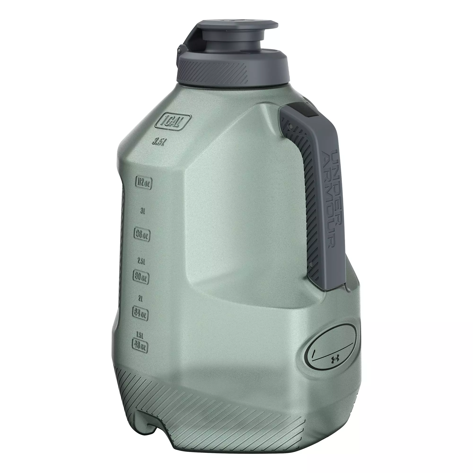 Under Armour Sideline 1-Gallon Jug Water Bottle - Green/Grey - GREEN/GREY