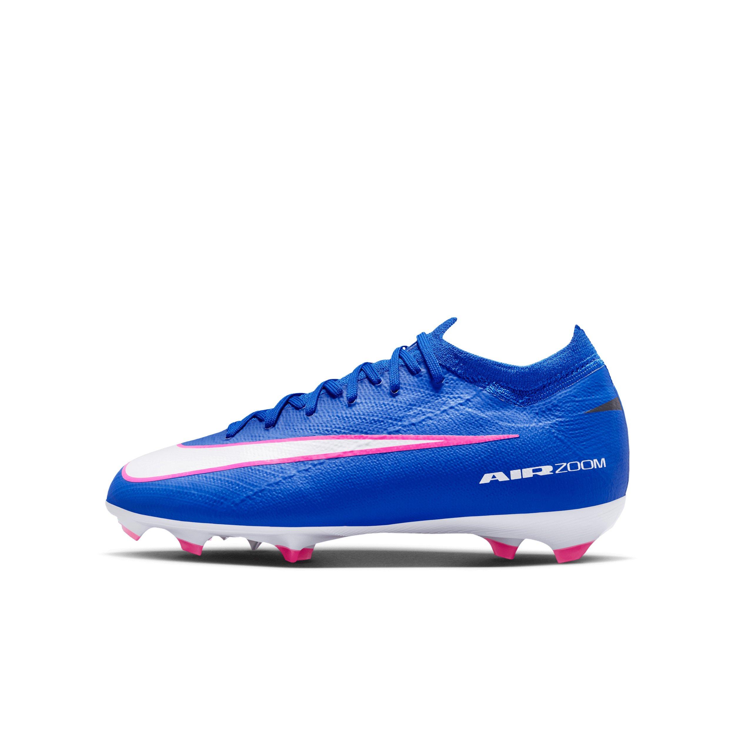 Nike Jr. Mercurial Vapor 16 Pro FG "Racer Blue/White" Grade School Kids' Soccer Cleat - BLUE/WHITE Thumbnail View 2