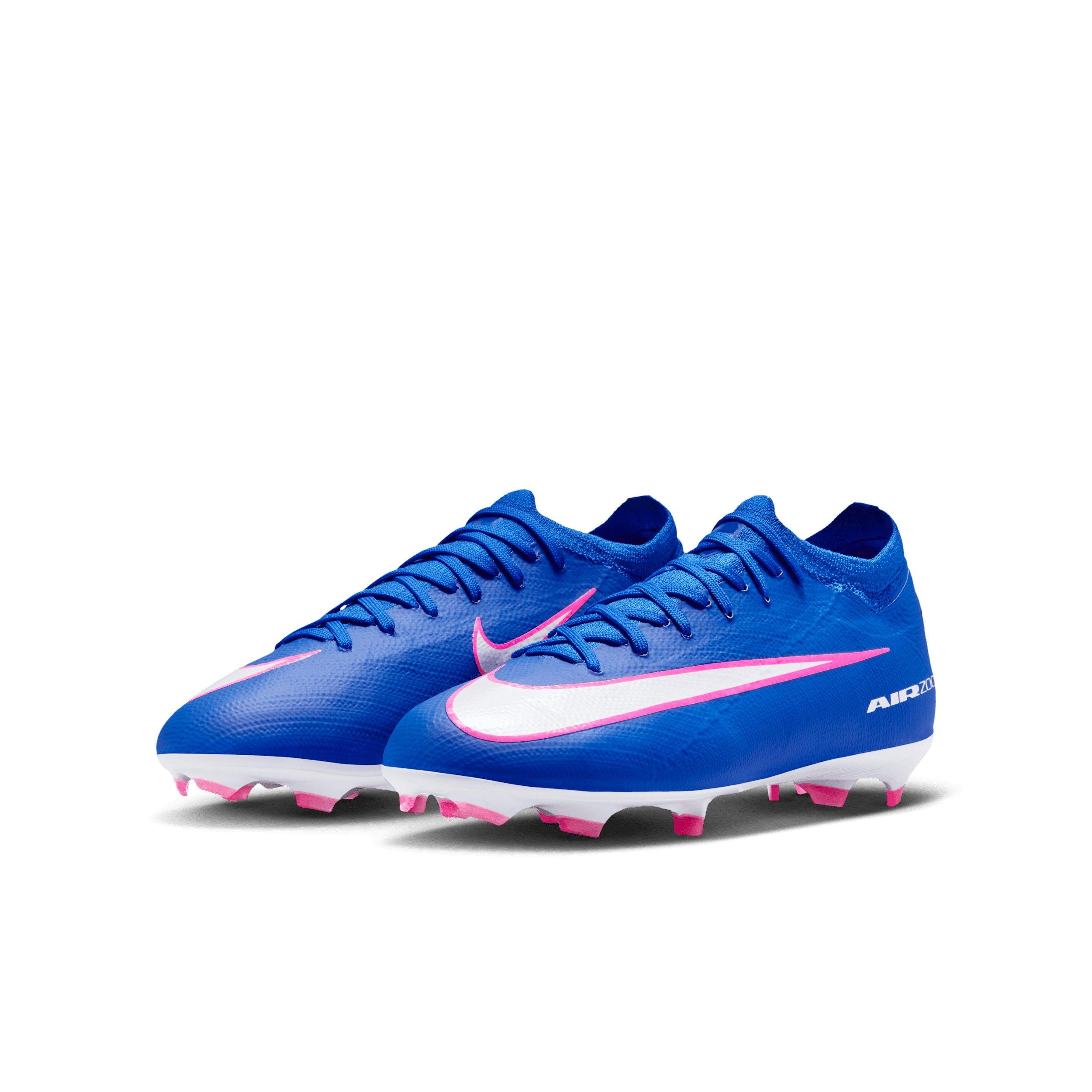 Nike Jr. Mercurial Vapor 16 Pro FG "Racer Blue/White" Grade School Kids' Soccer Cleat - BLUE/WHITE Thumbnail View 3