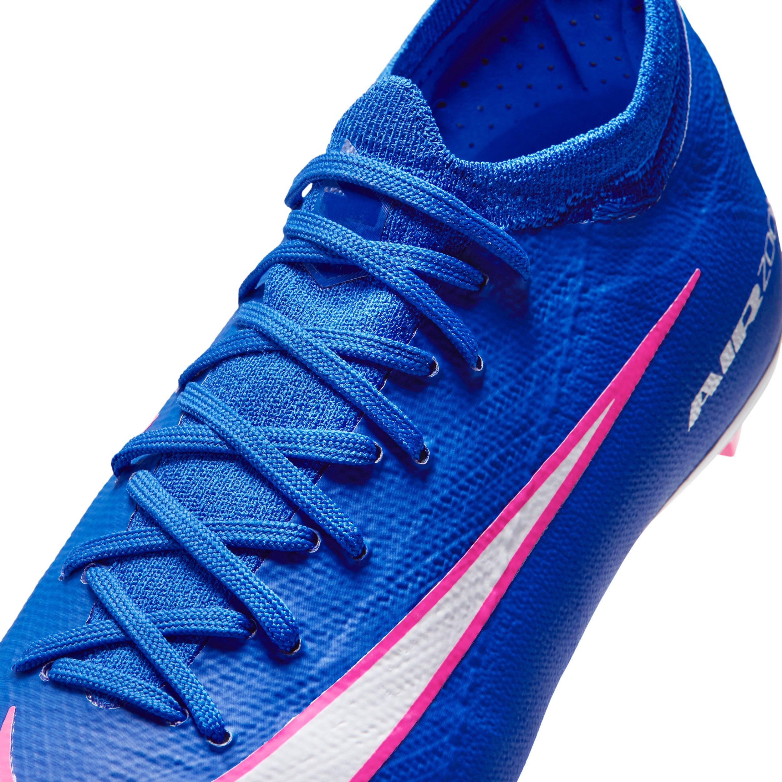Nike Jr. Mercurial Vapor 16 Pro FG "Racer Blue/White" Grade School Kids' Soccer Cleat - BLUE/WHITE Thumbnail View 8