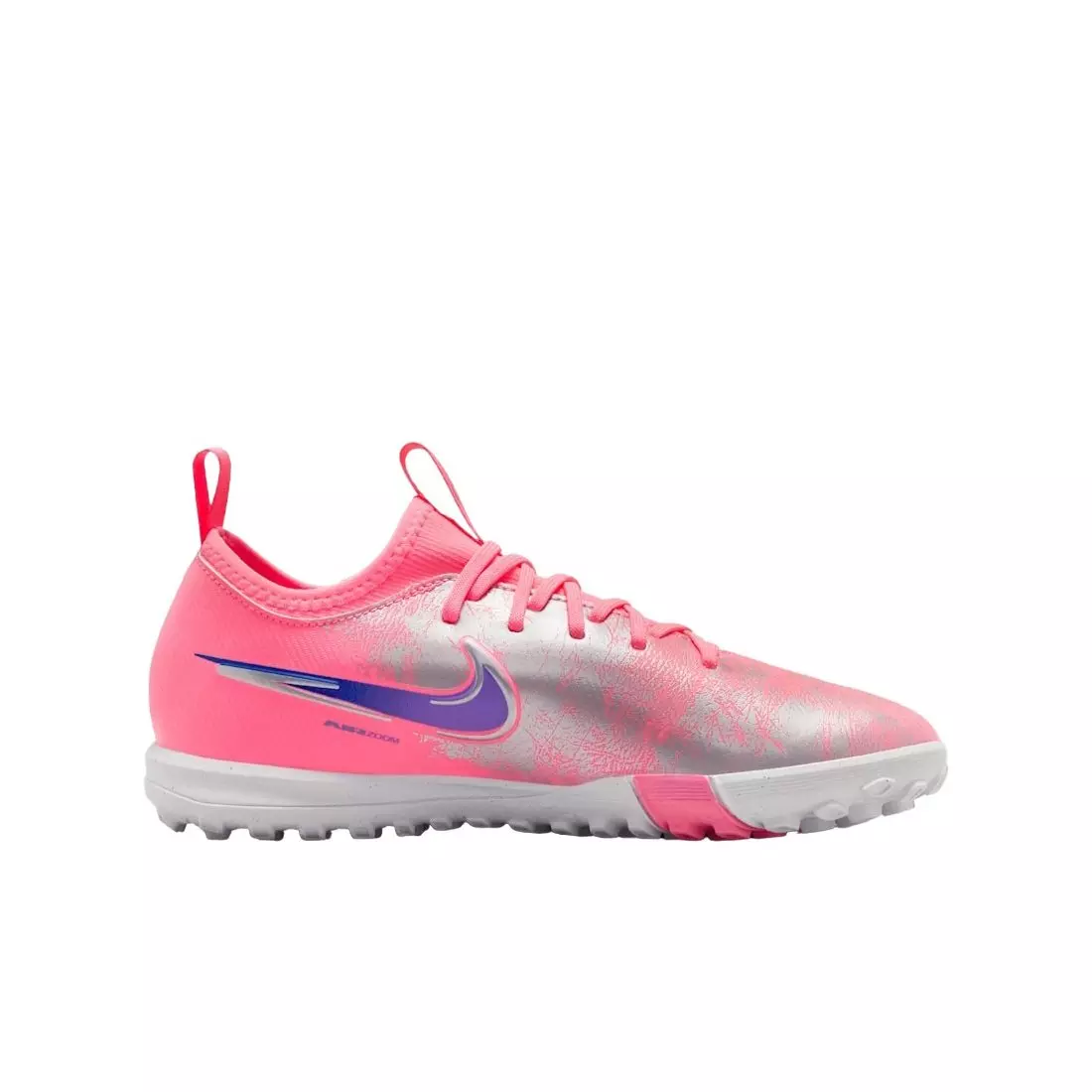 Nike "Vini Jr" Mercurial Vapor 16 Academy Turf "Pink/Purple" Grade School Kids' Soccer Cleat - PINK/PURPLE